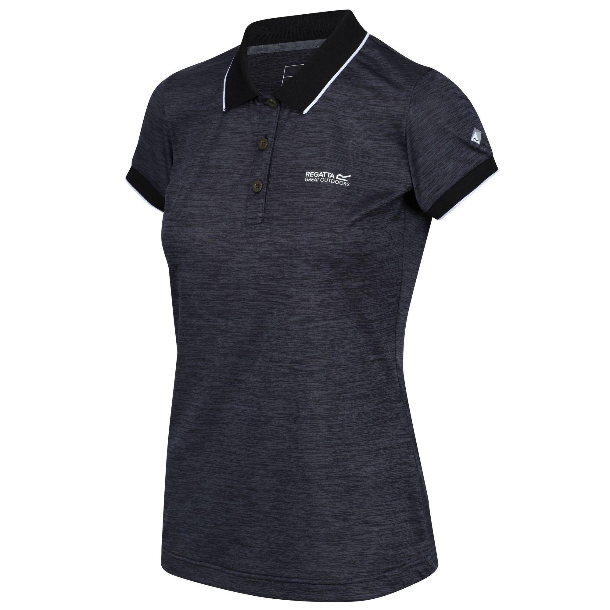 Regatta Women's Remex Ii Quick-Drying Polo Shirt - Black - 10