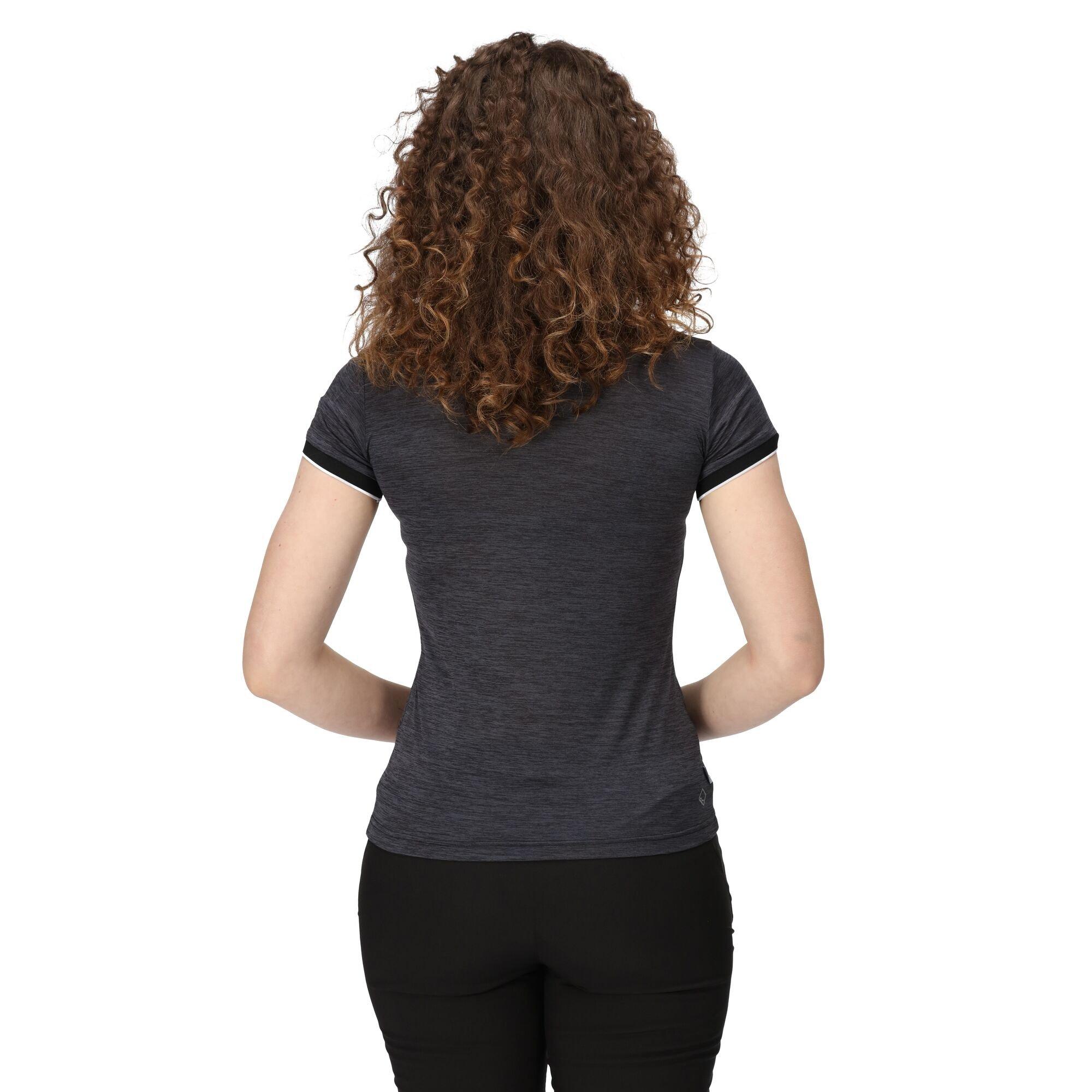 Black - Regatta - Womens Remex II Polo T-Shirt - 14