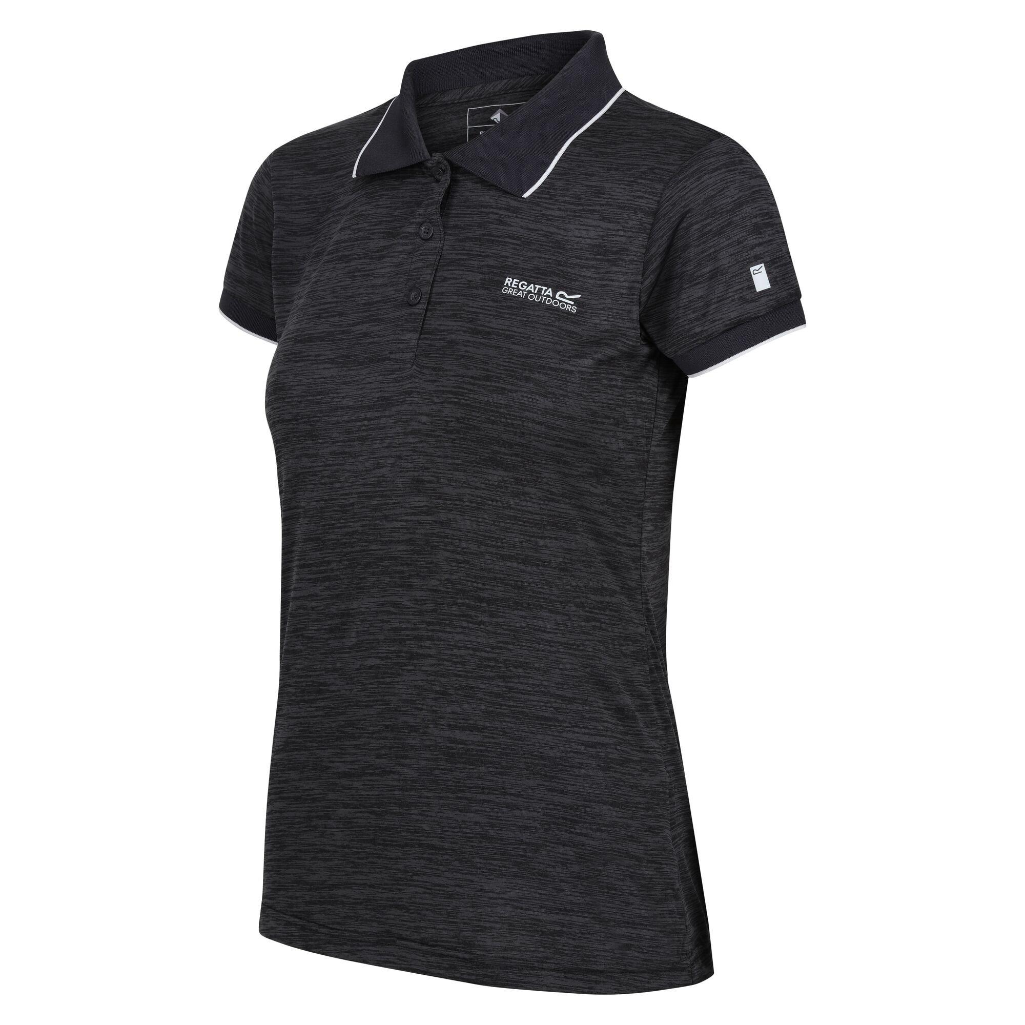 Black - Regatta - Womens Remex II Polo T-Shirt - 4