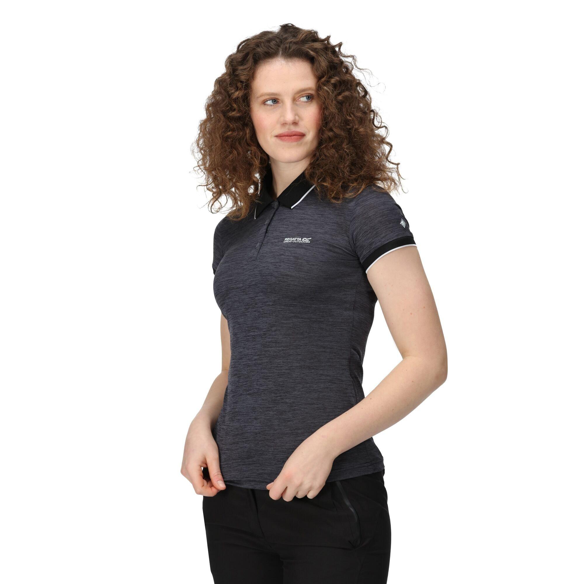 Black - Regatta - Womens Remex II Polo T-Shirt - 6