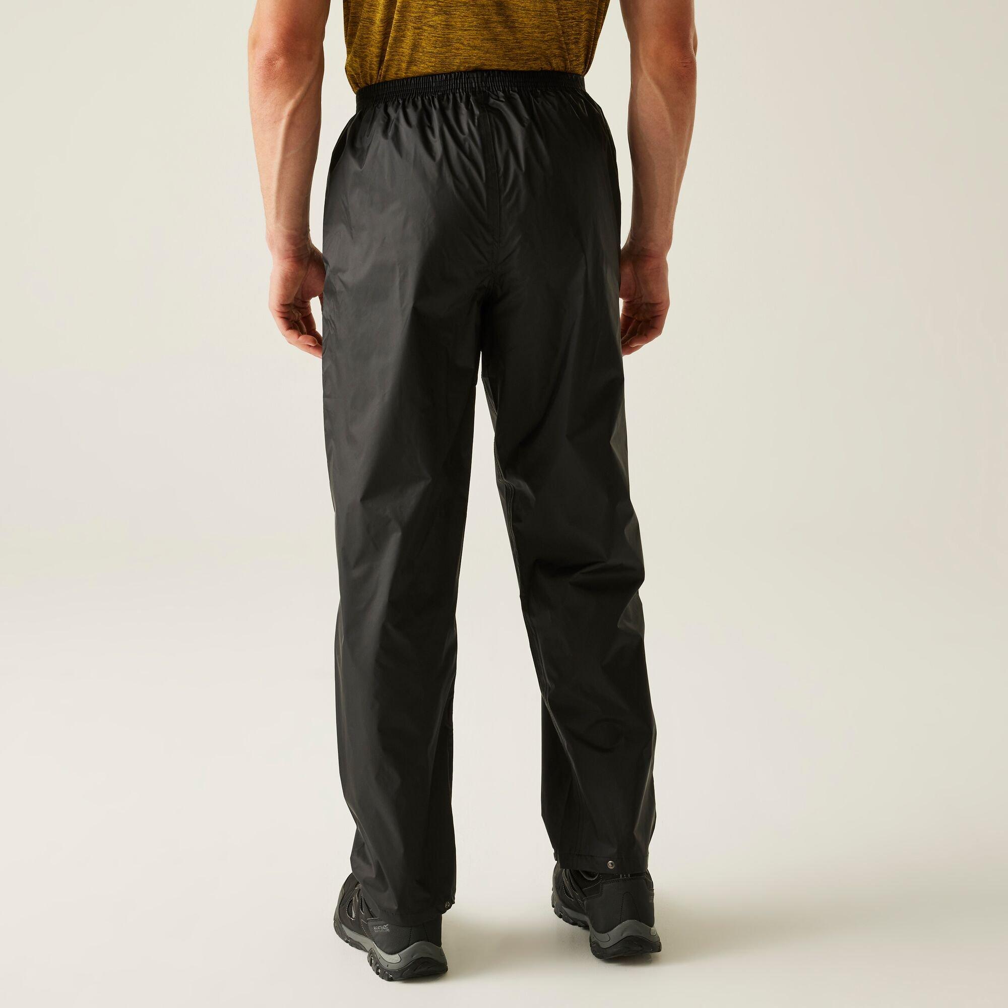 Black - Regatta - Mens Pack-It Overtrousers - 2
