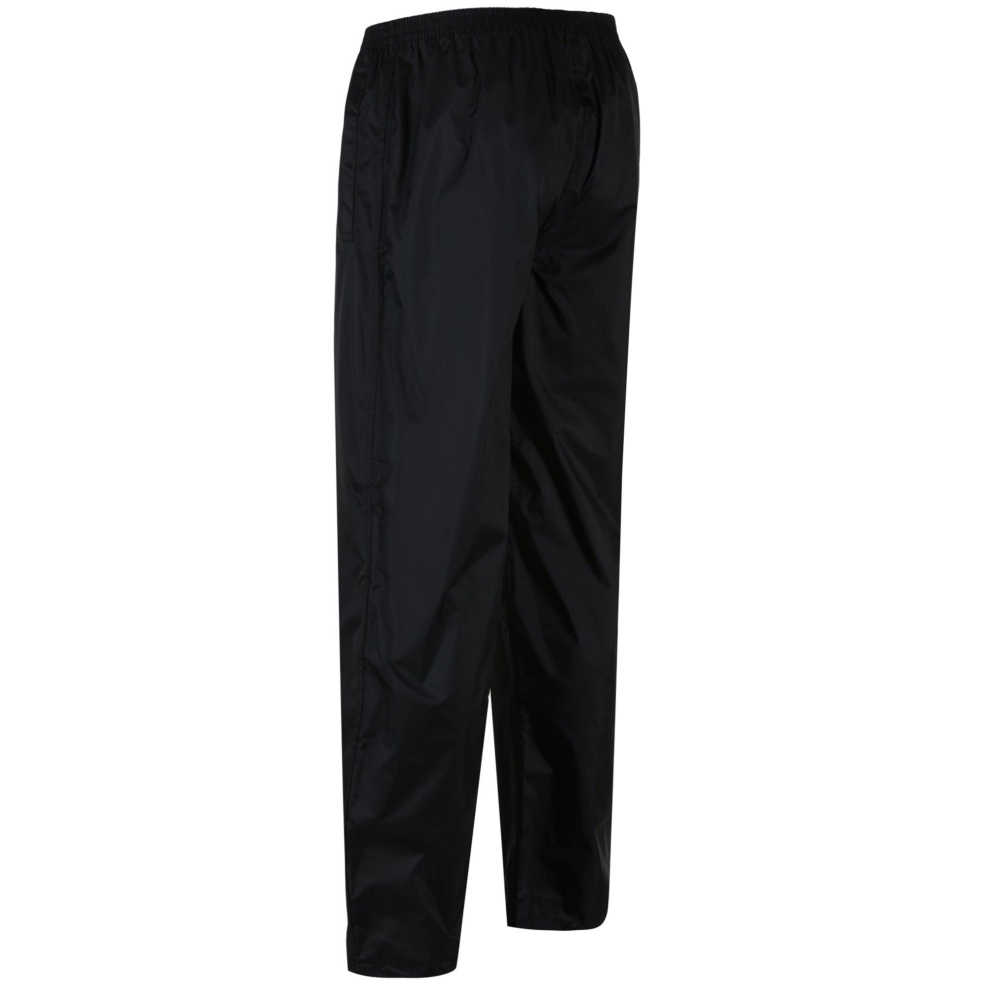 Black - Regatta - Mens Pack-It Overtrousers - 11