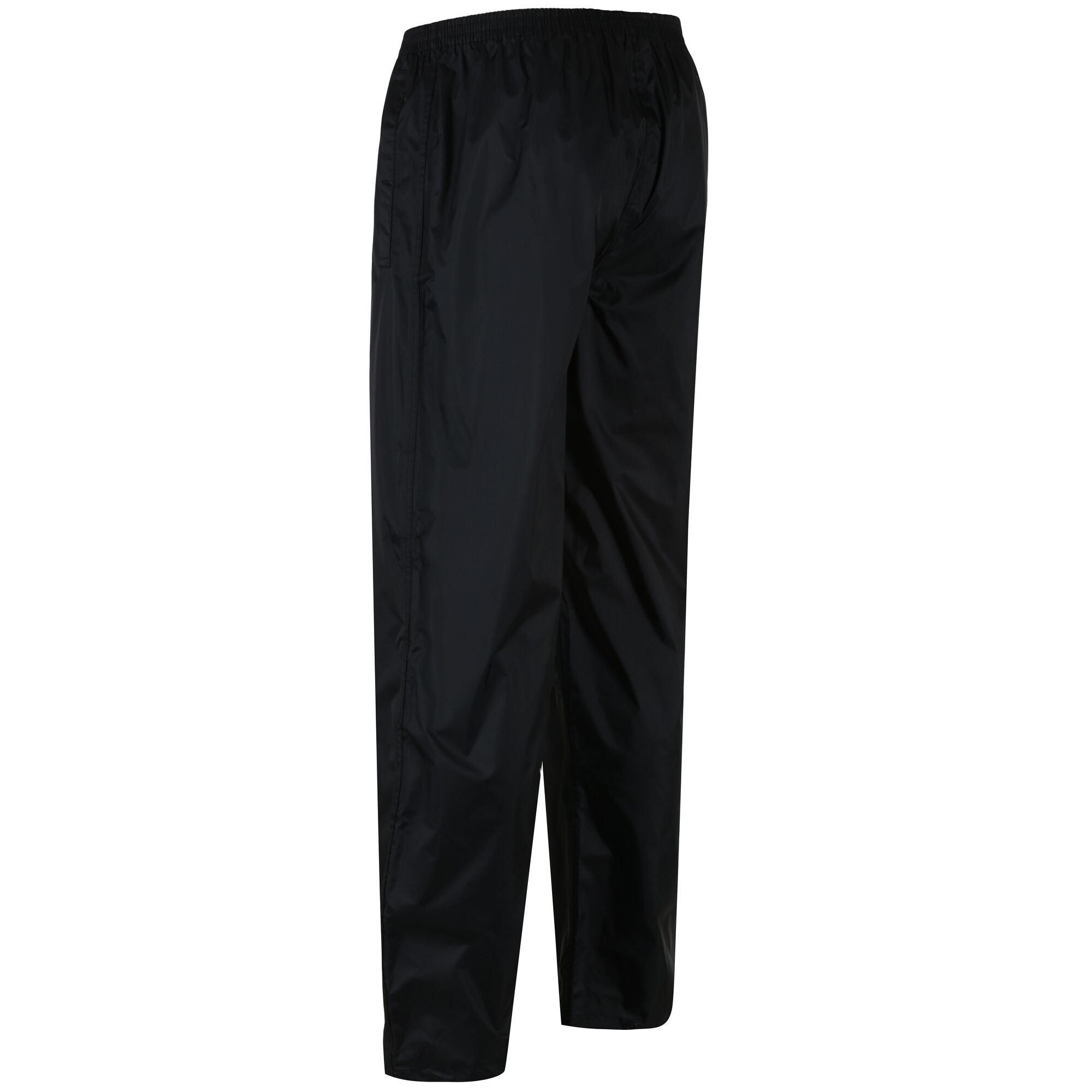 Black - Regatta - Mens Pack-It Overtrousers - 12