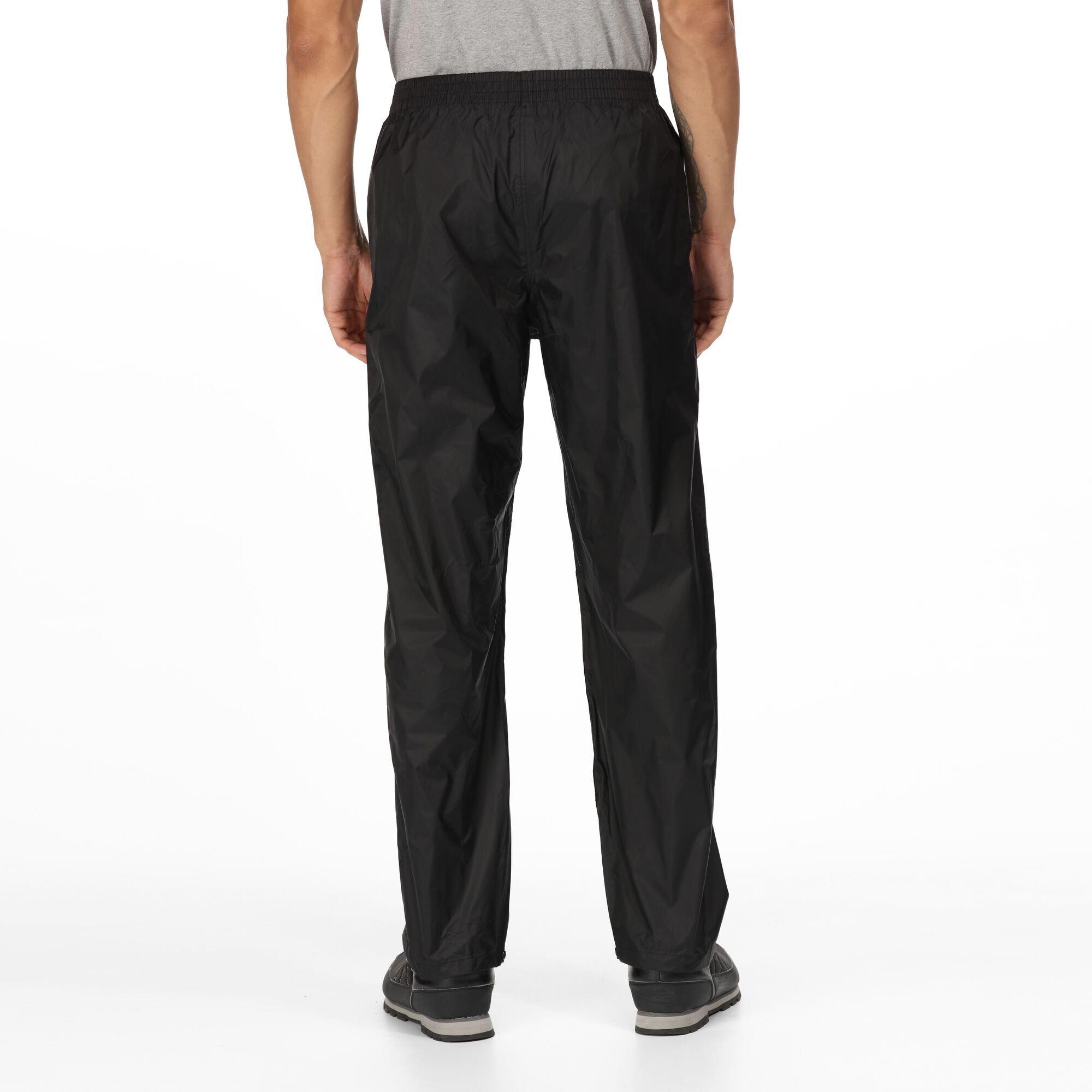 Black - Regatta - Mens Pack-It Overtrousers - 16