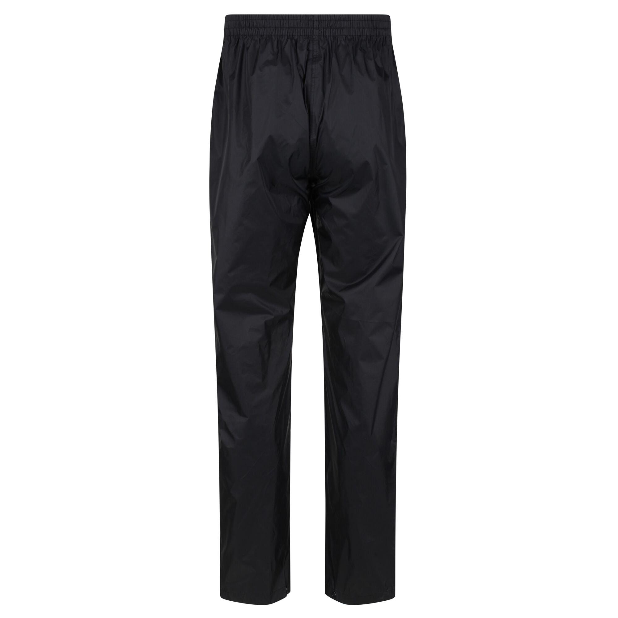 Black - Regatta - Mens Pack-It Overtrousers - 7