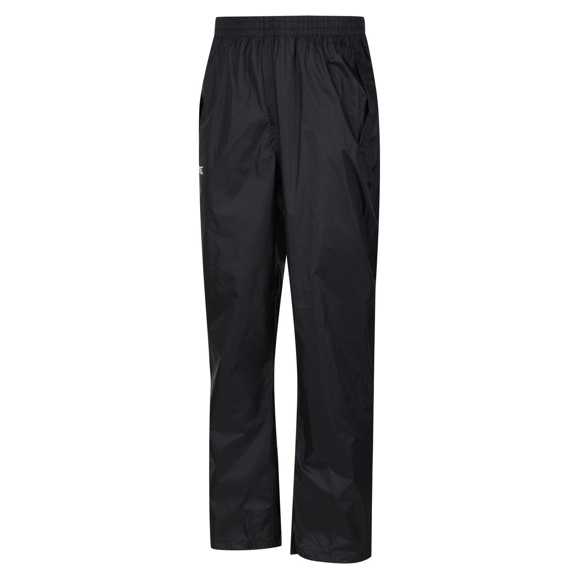 Black - Regatta - Mens Pack-It Overtrousers - 8
