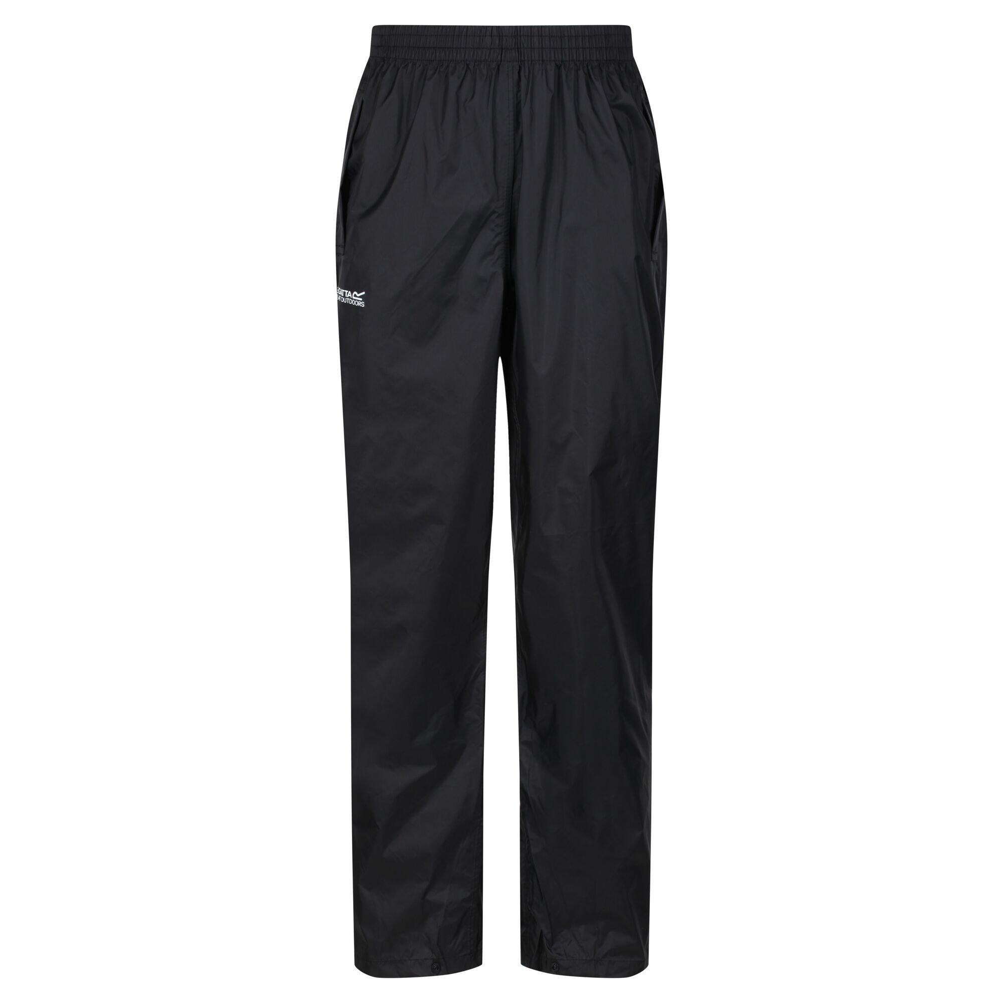 Black - Regatta - Mens Pack-It Overtrousers - 9