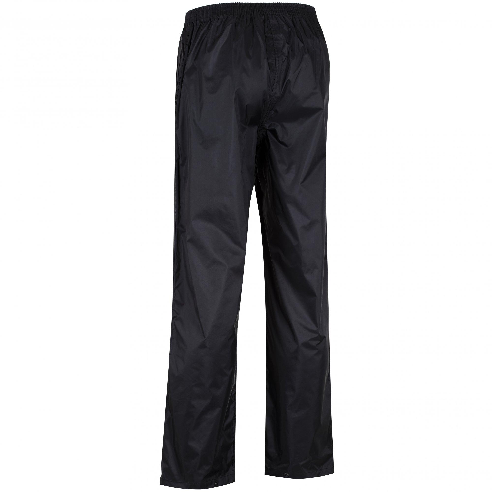 Black - Regatta - Mens Pack-It Overtrousers - 10
