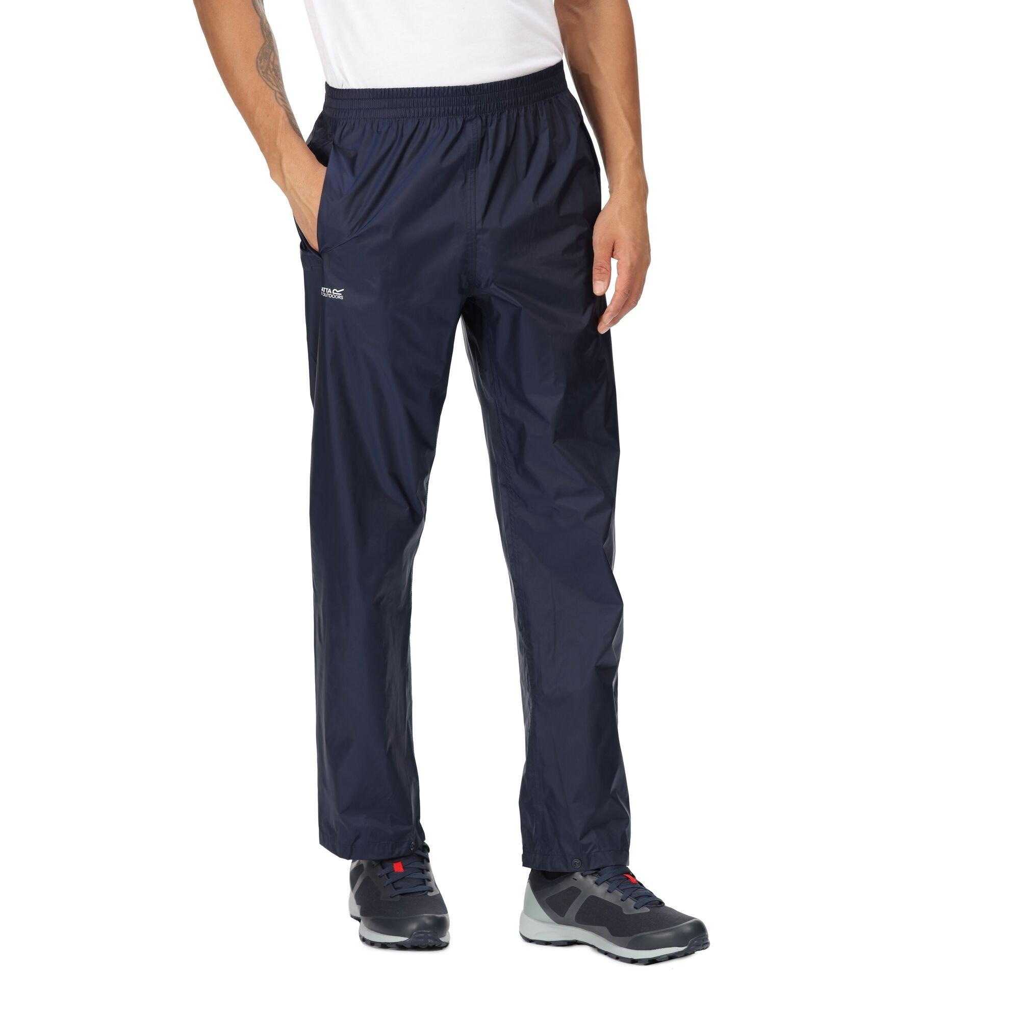 Navy - Regatta - Mens Pack-It Overtrousers - 8