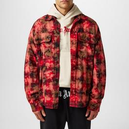 Palm Angels Logo Checkered Shirt