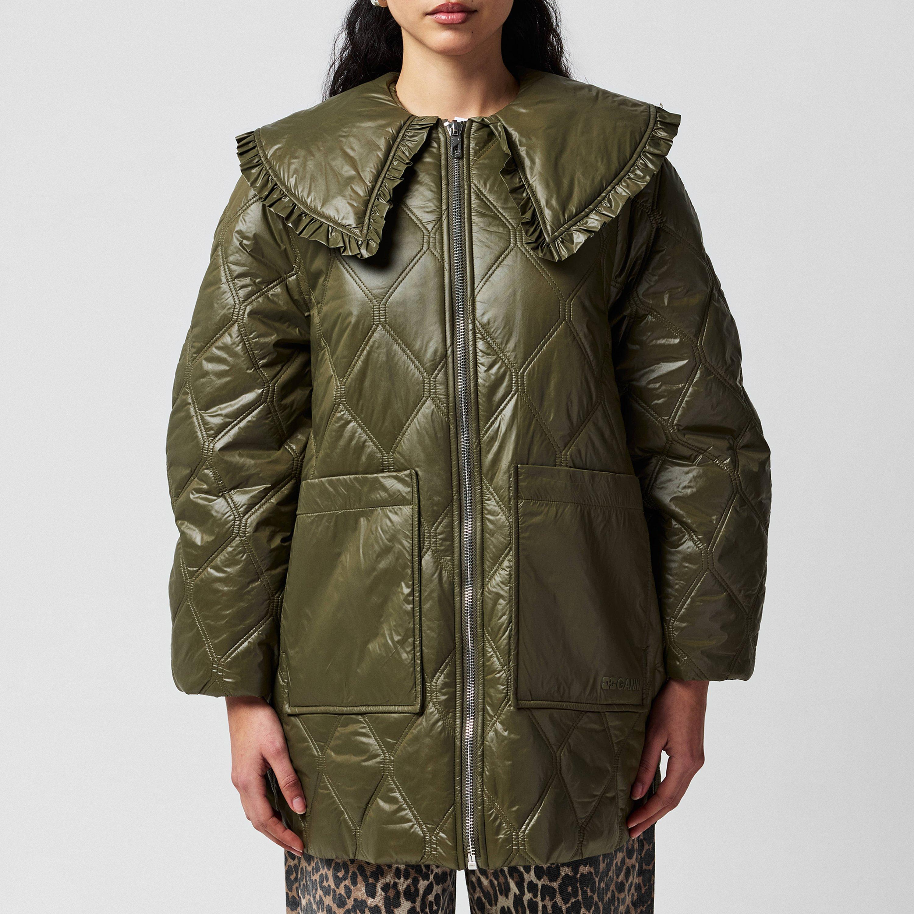 Kalamata - Ganni - Women's Quilted Insulated Cropped Short Puffer Jacket - 1