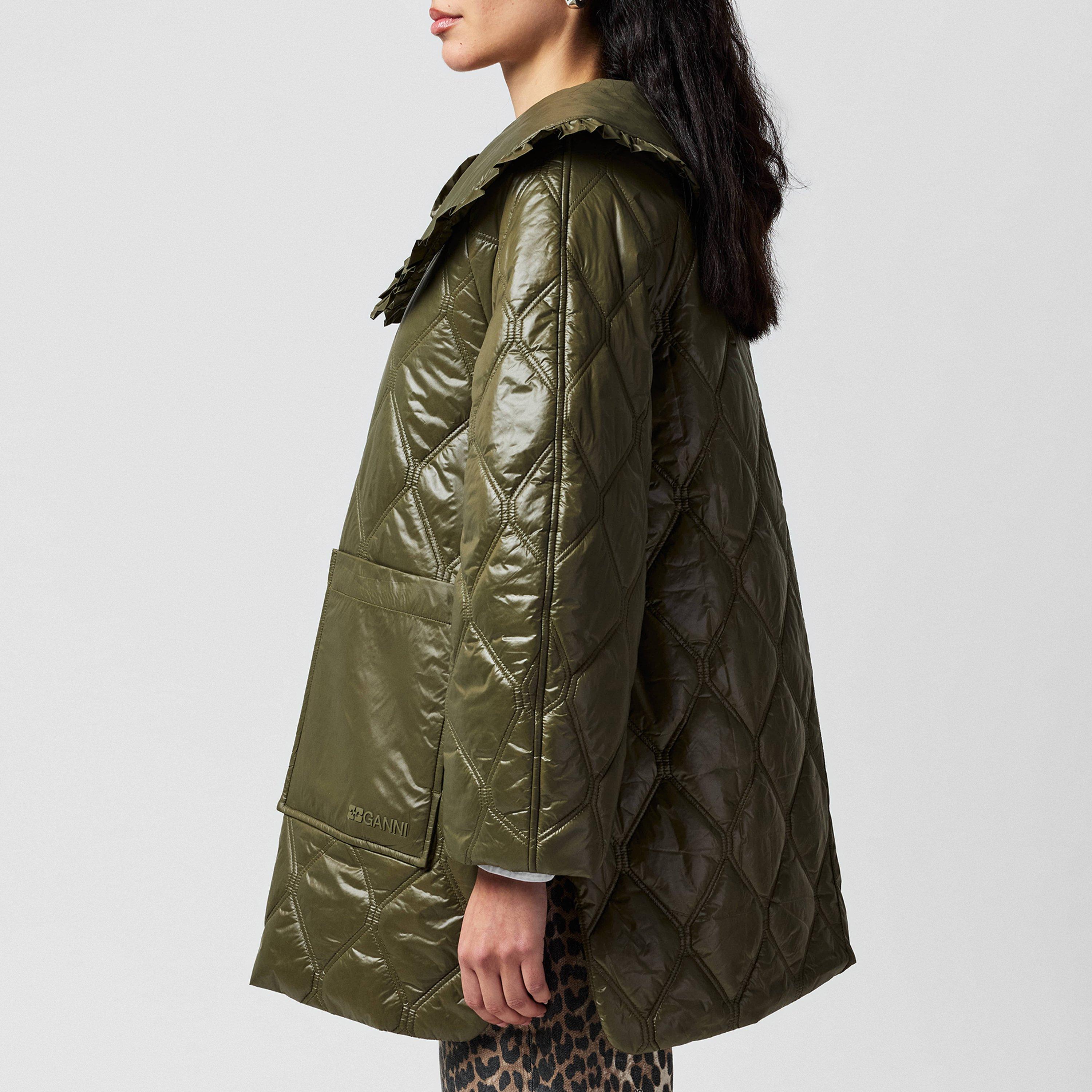 Kalamata - Ganni - Women's  Quilted Insulated Cropped Short Puffer Jacket - 2