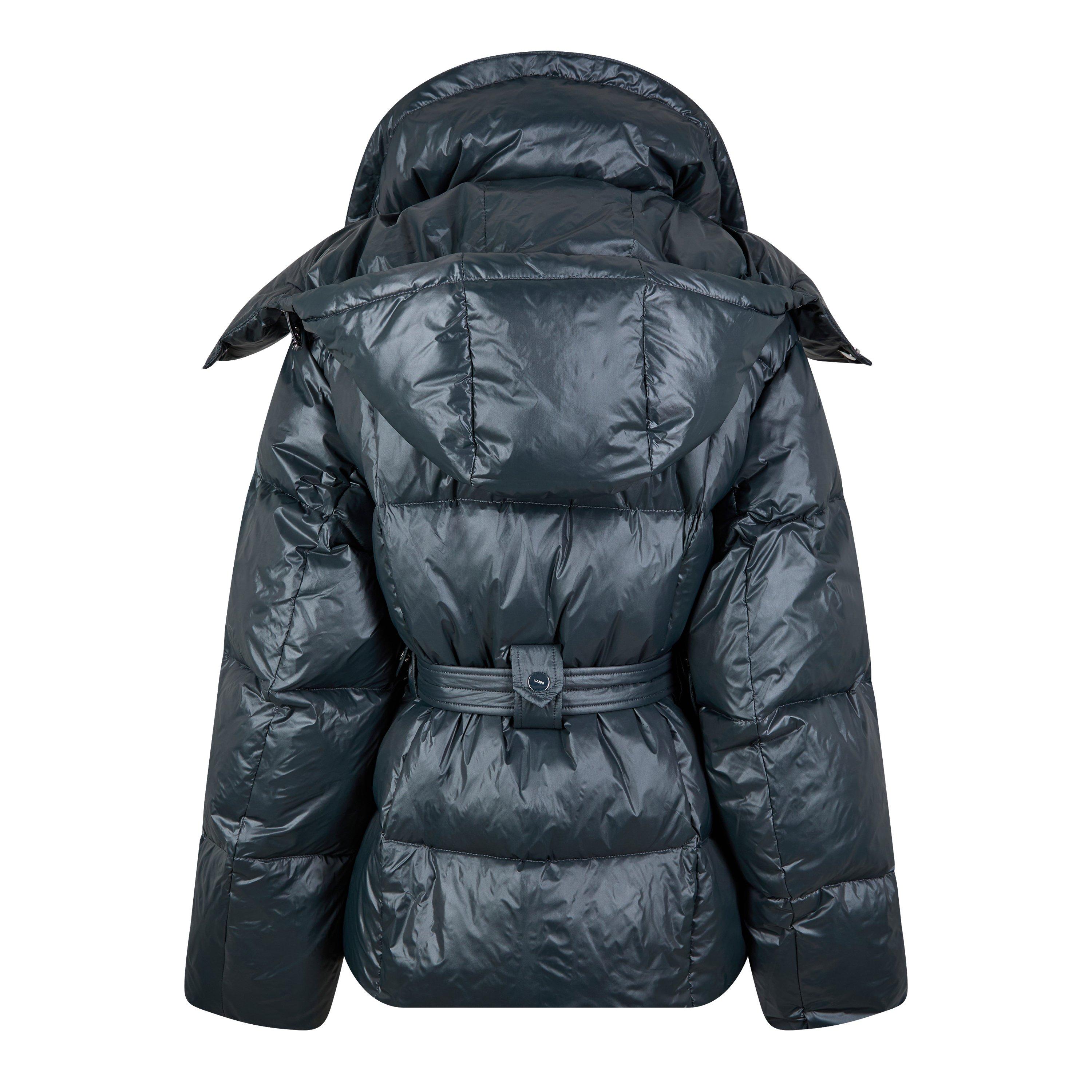 Black Sand - Ganni - Women's Insulated Cropped Short Puffer Jacket - 6