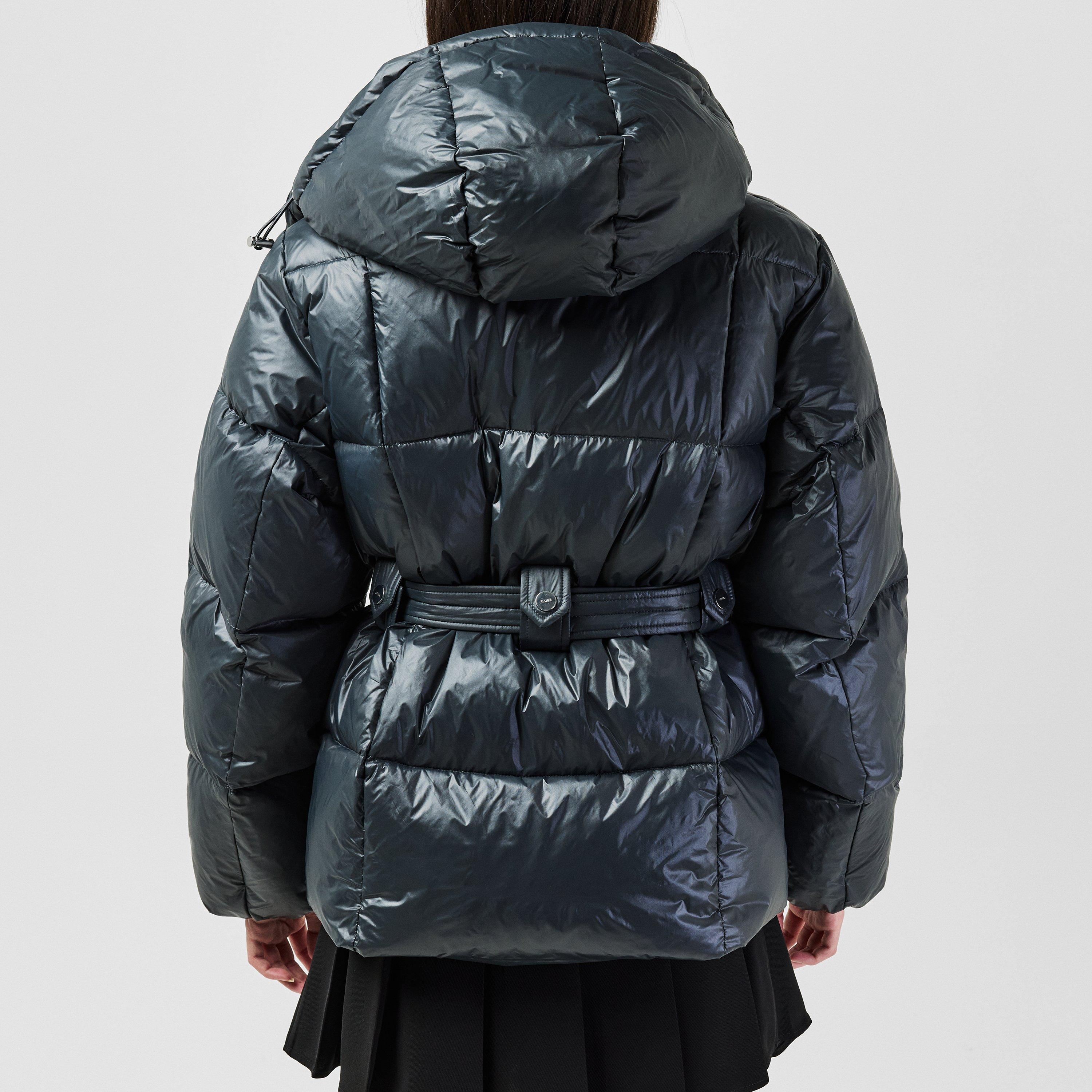 Black Sand - Ganni - Women's Insulated Cropped Short Puffer Jacket - 3