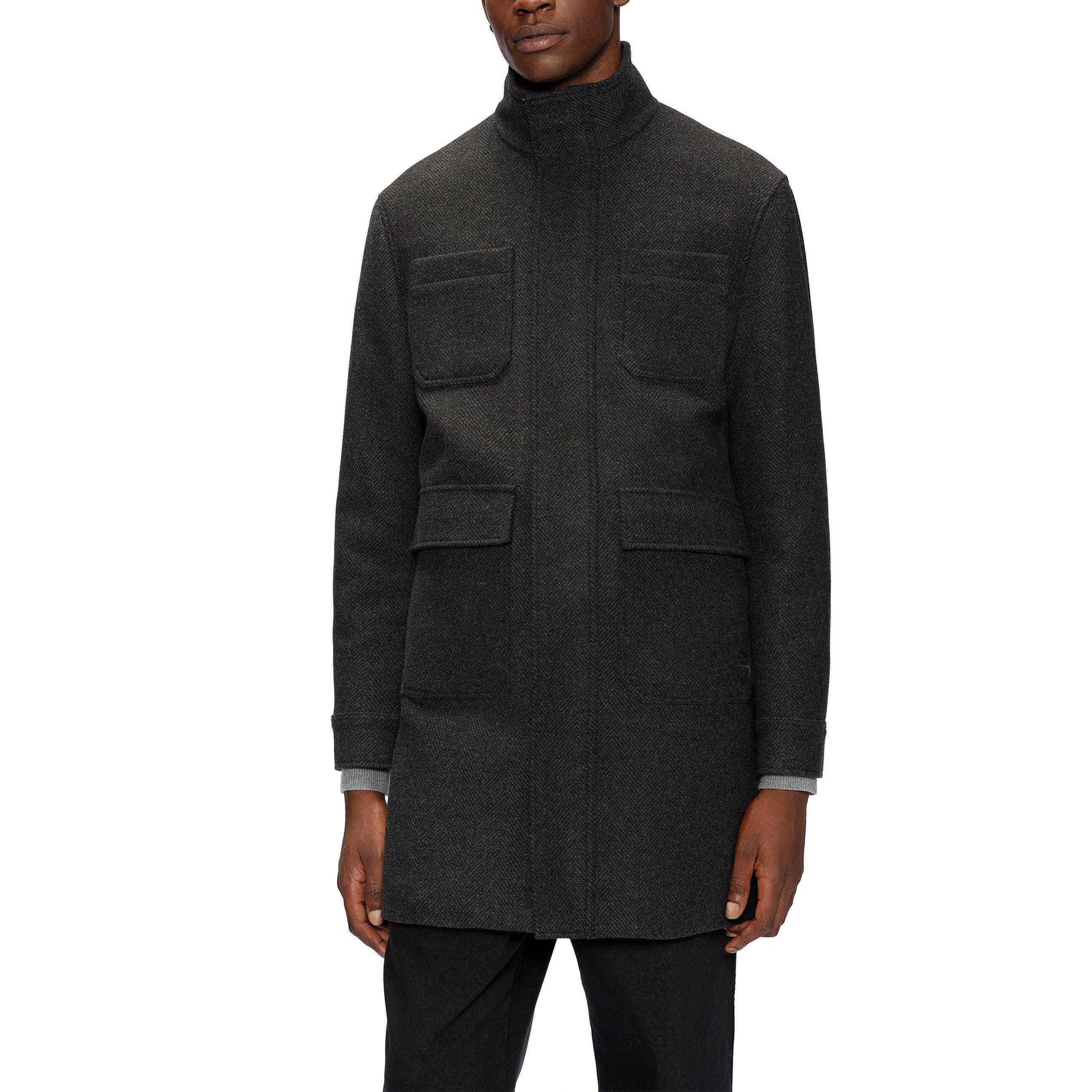 Grijs - Ted Baker - Men's  Traks Fun Long Sleeve Overcoat - 2