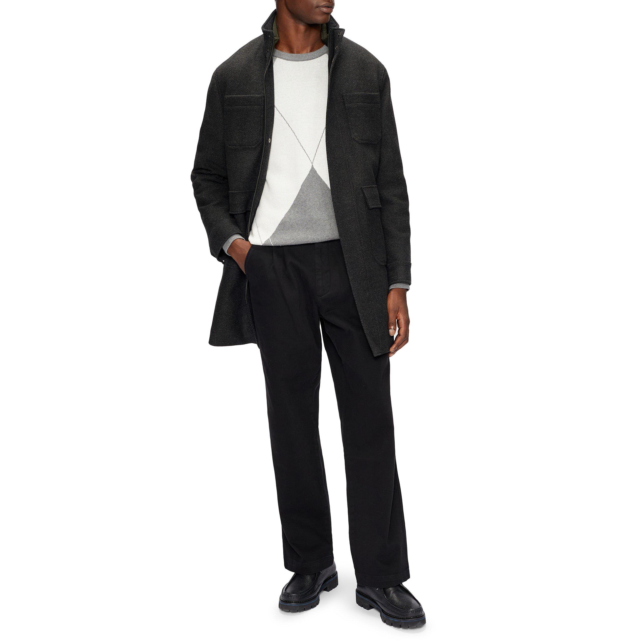 Grijs - Ted Baker - Men's  Traks Fun Long Sleeve Overcoat - 4