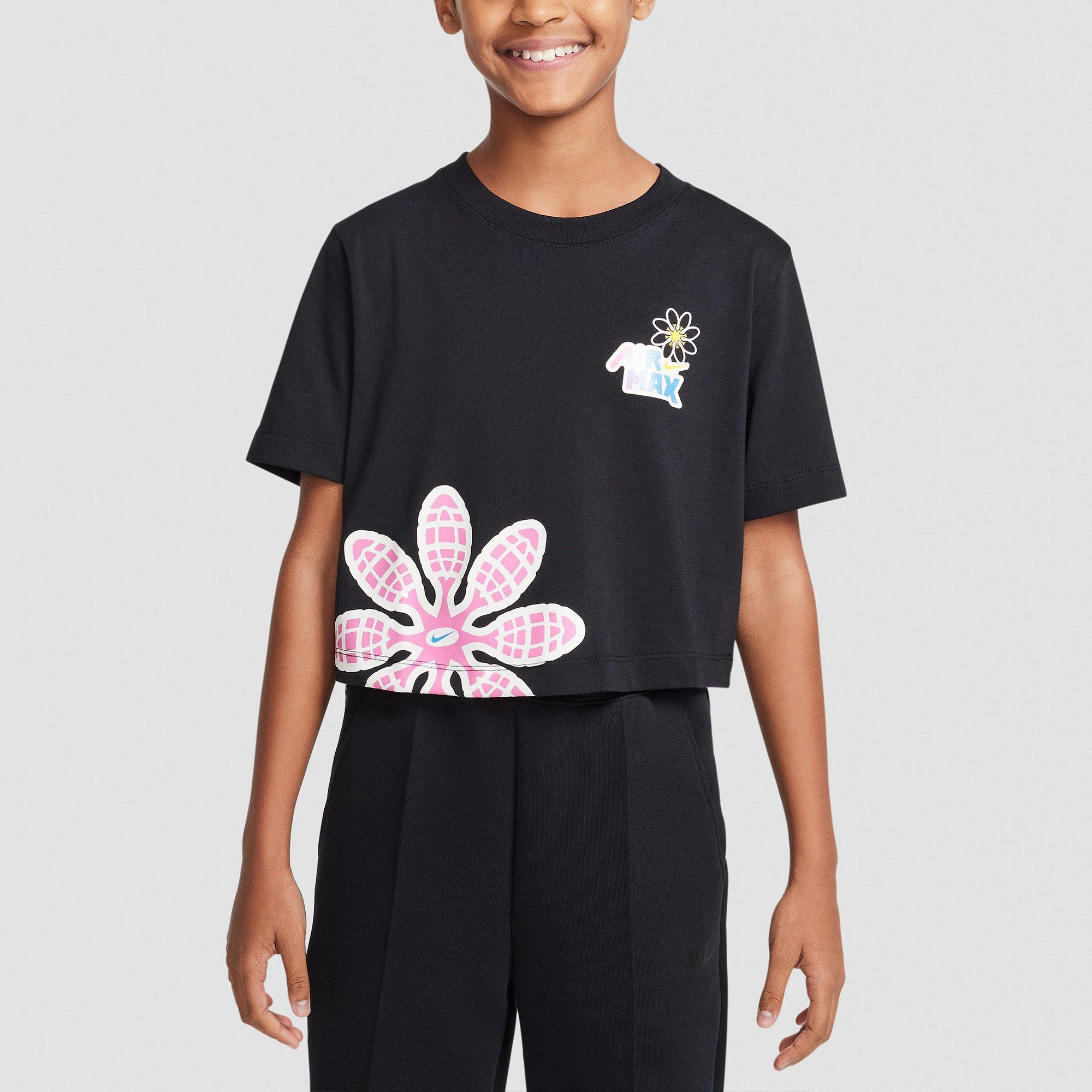 Black - Nike - Sportswear Junior Girls T-Shirt - 2