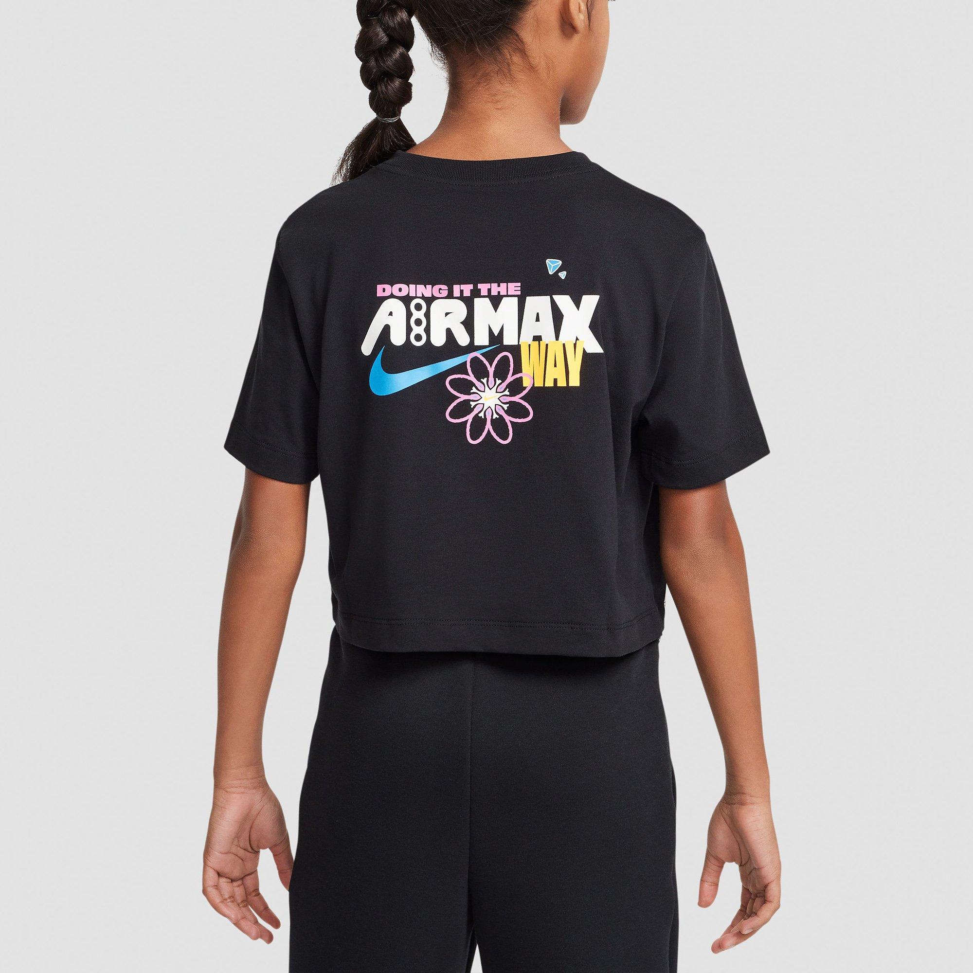 Black - Nike - Sportswear Junior Girls T-Shirt - 3