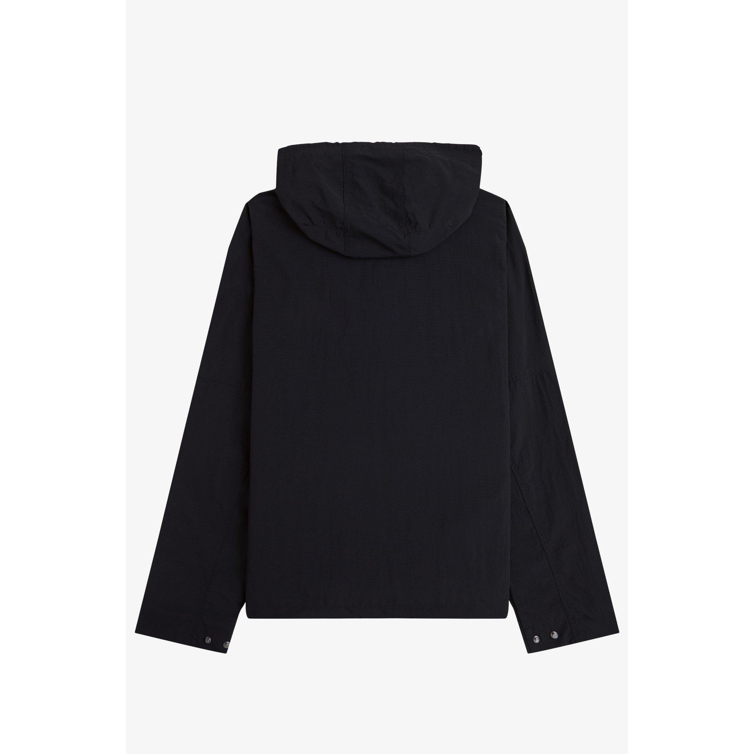 Black 102 - Fred Perry - Men's Cropped Ripstop Hooded Long Sleeve Parka - 2