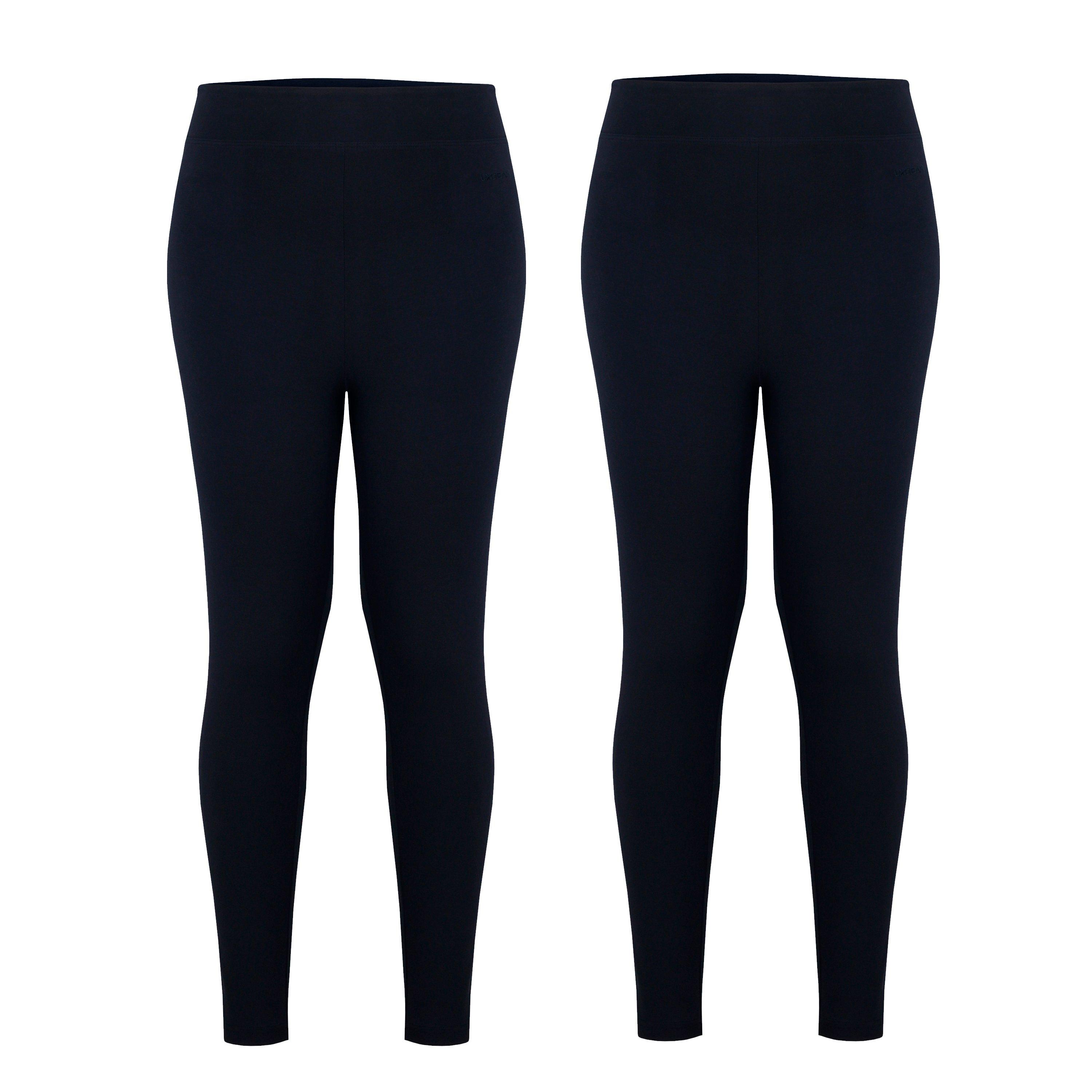 Zwart - LA Gear - 2 Pack High Waisted Leggings Junior Girls - 1