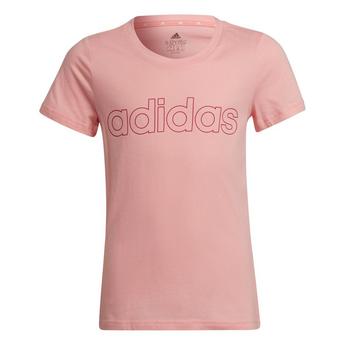 adidas Essentials Linear Logo Junior Girls T Shirt