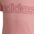 Glopnk/Lebur - adidas - Essentials Linear Logo Junior Girls T Shirt - 5