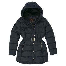 Barbour International Girls Track Line Quilted Jacket