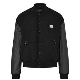 Dolce and Gabbana Plate Varsity Bomber Jacket