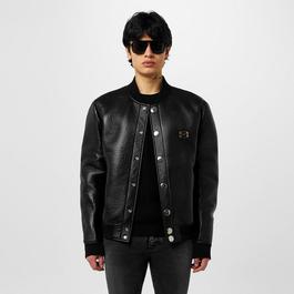 Dolce and Gabbana Leather Varsity Jacket