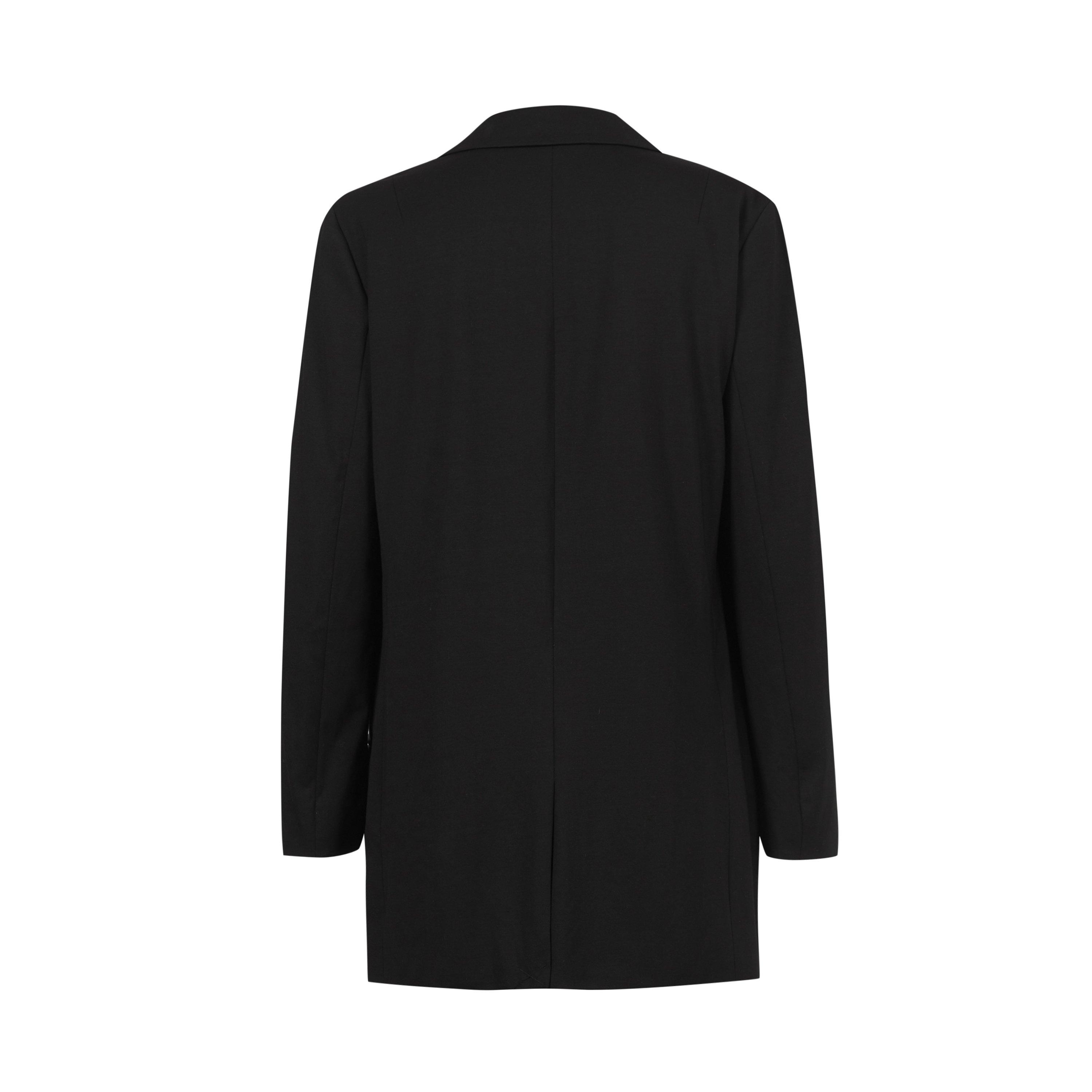 Black - AllSaints - Women's Aleida Cotton Long Sleeve Blazer - 4