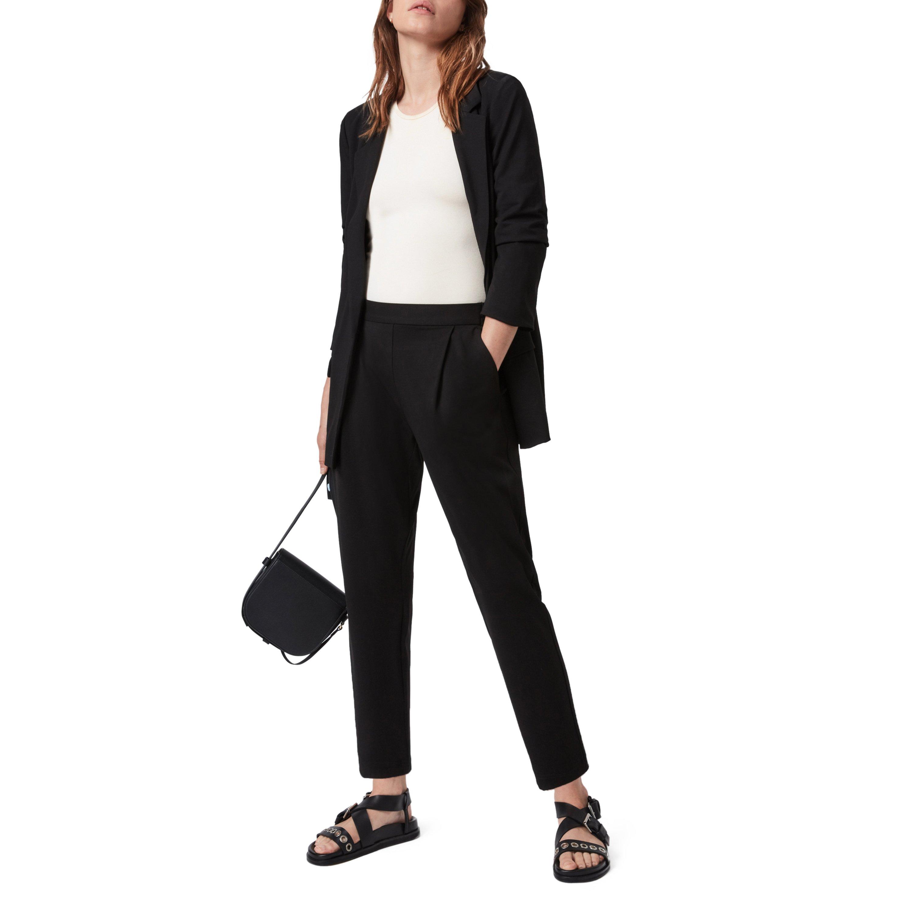 Black - AllSaints - Women's Aleida Cotton Long Sleeve Blazer - 8