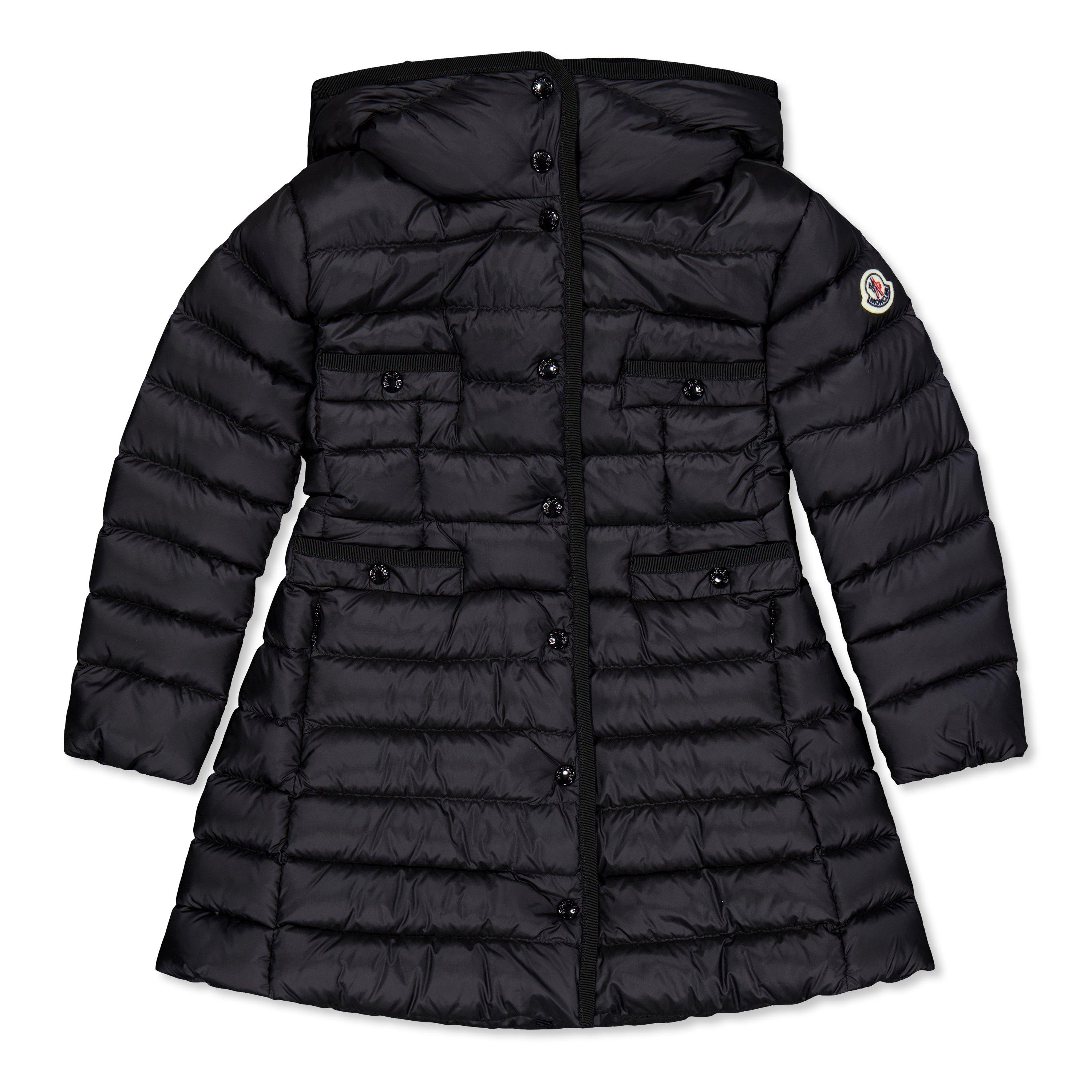 Black 999 - Moncler - Kids' Hirma Hooded Long Sleeve Short Puffer Jacket - 1