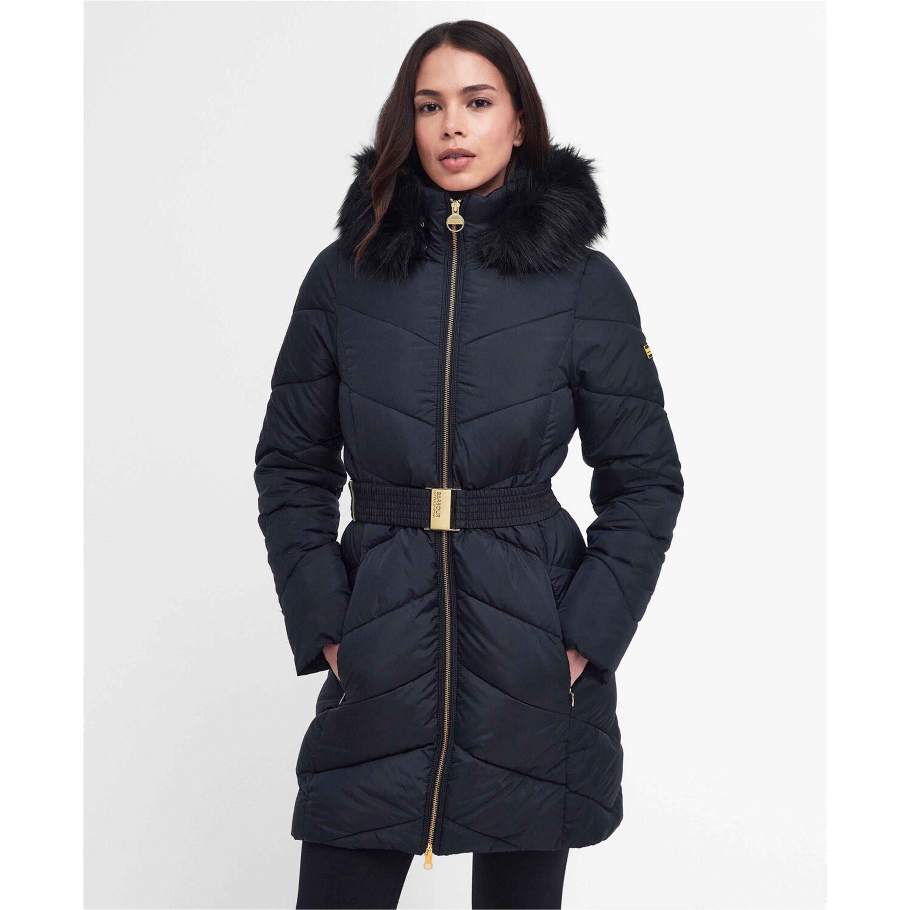 Padded Jacket Barbour International Match Quilt Women's