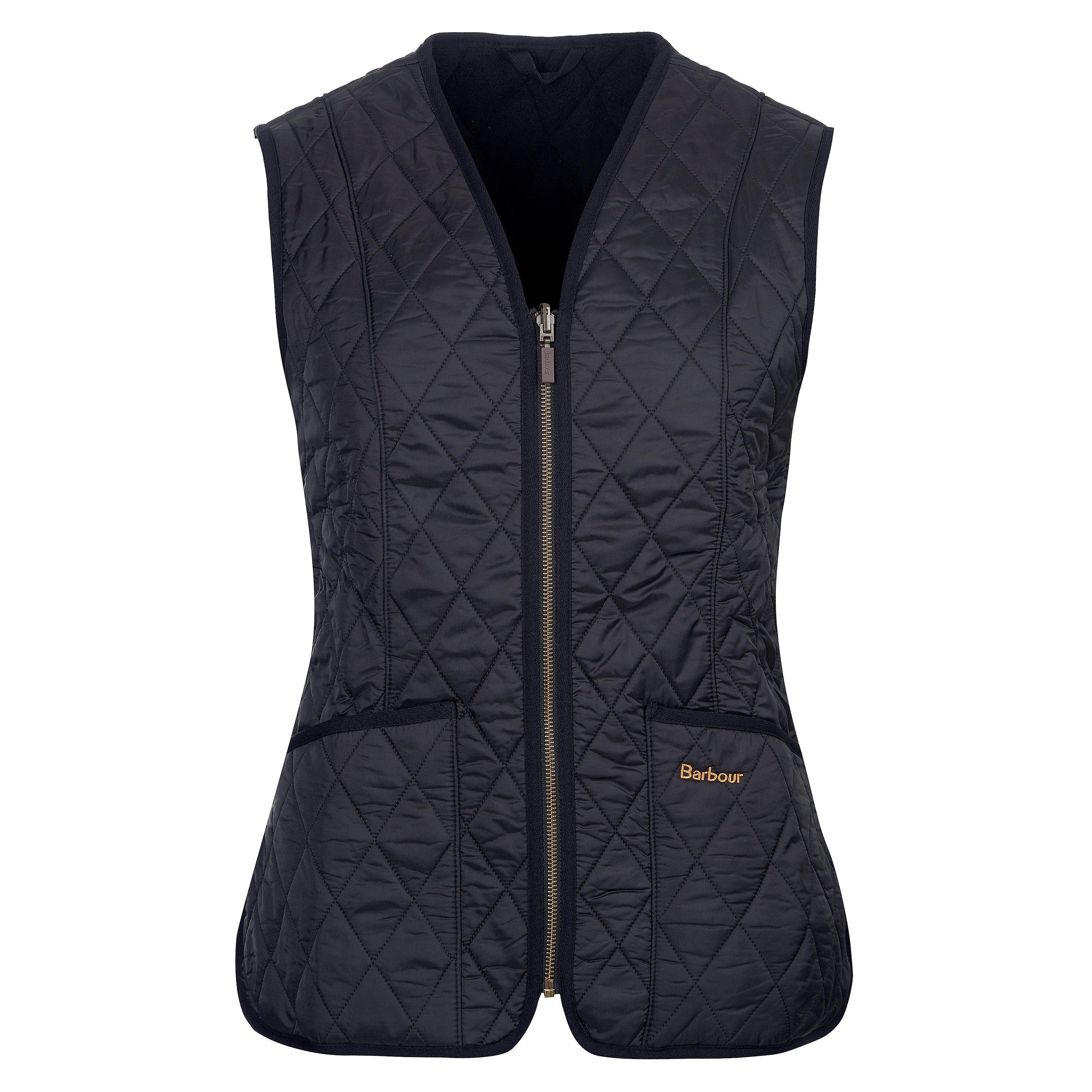 Black/Black - Barbour - Women's Diamond Quilted Sleeveless Gilet - 1