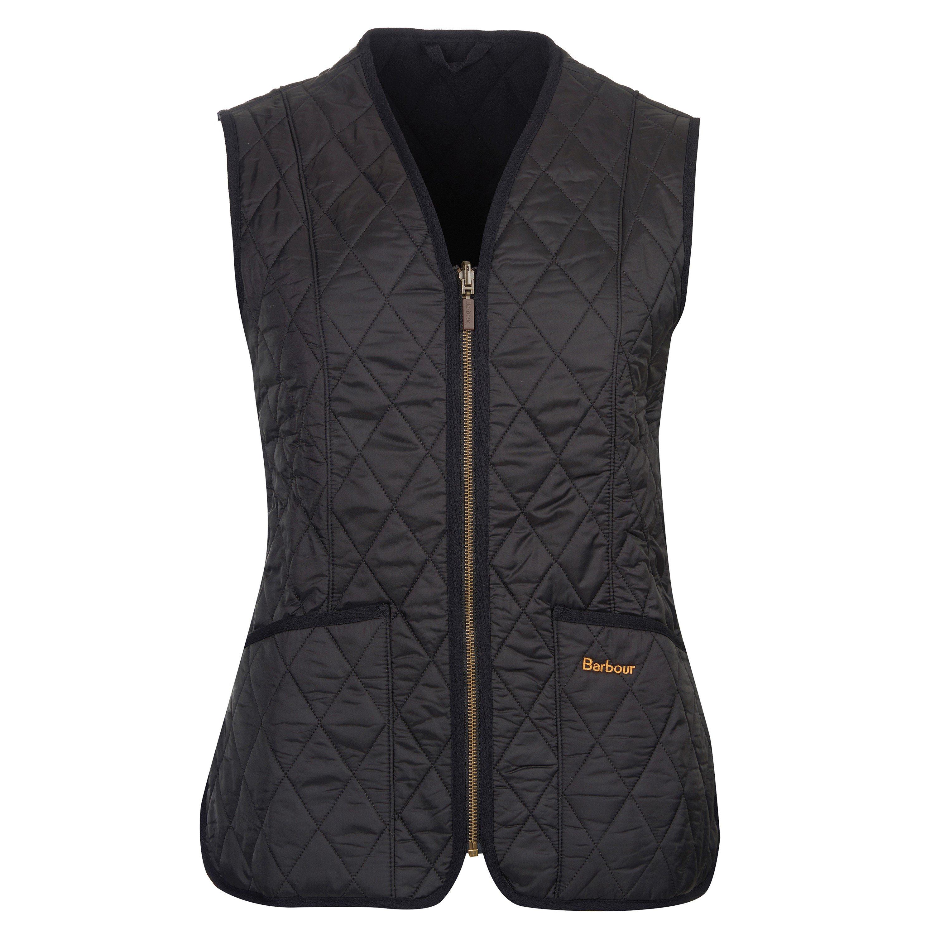 Black/Black - Barbour - Women's  Diamond Quilted Sleeveless Gilet - 9