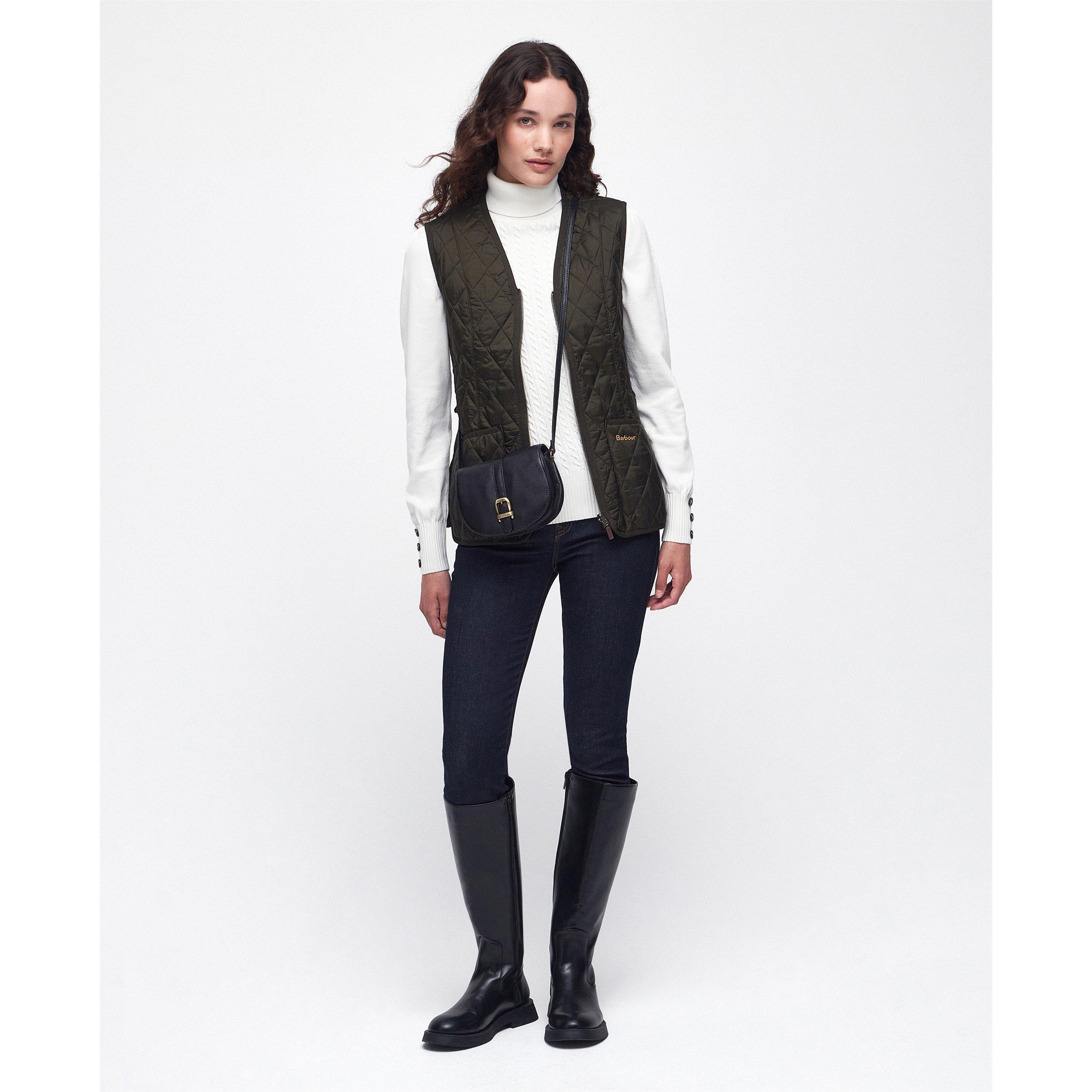 Dk Olive - Barbour - Women's  Diamond Quilted Sleeveless Gilet - 8