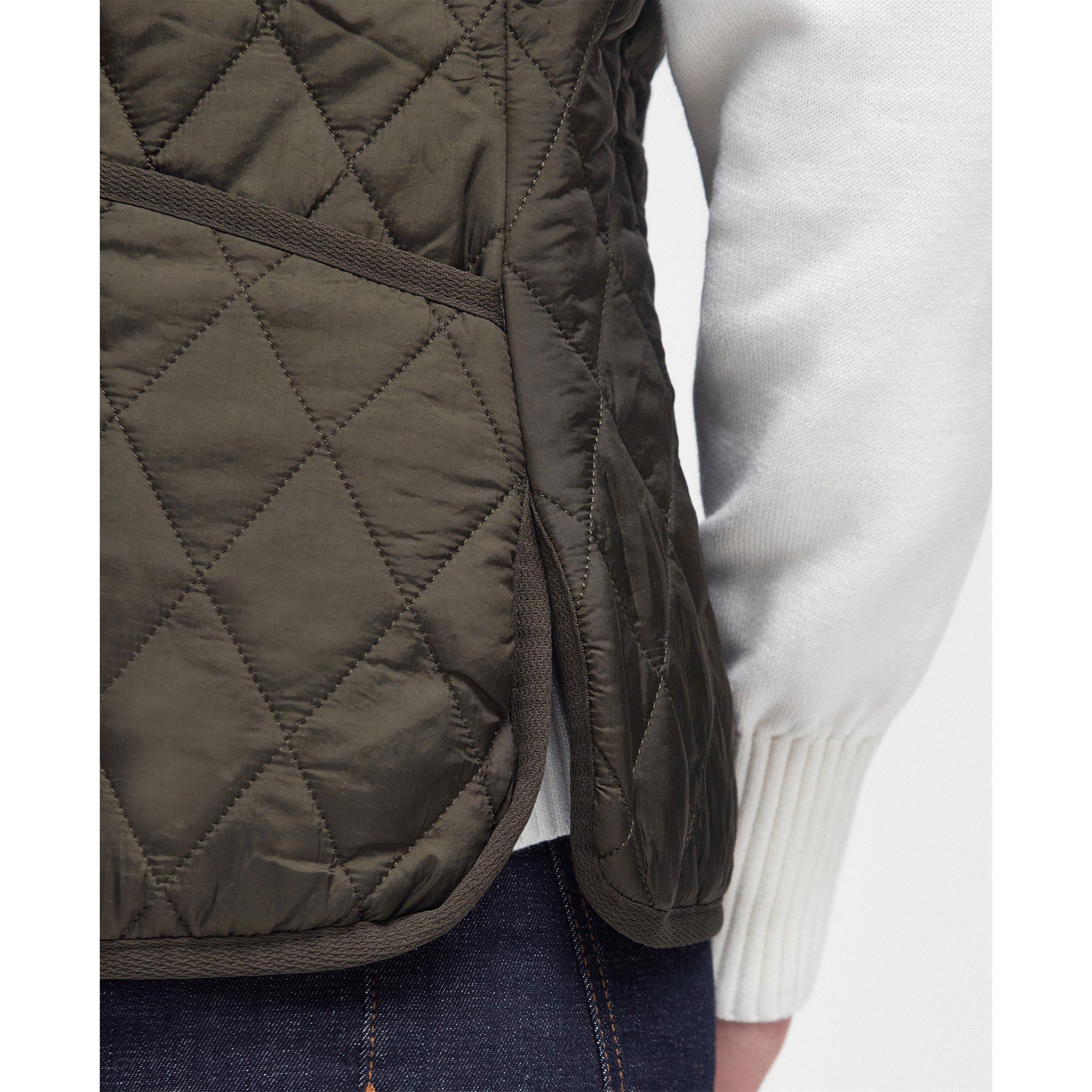 Dk Olive - Barbour - Women's  Diamond Quilted Sleeveless Gilet - 6