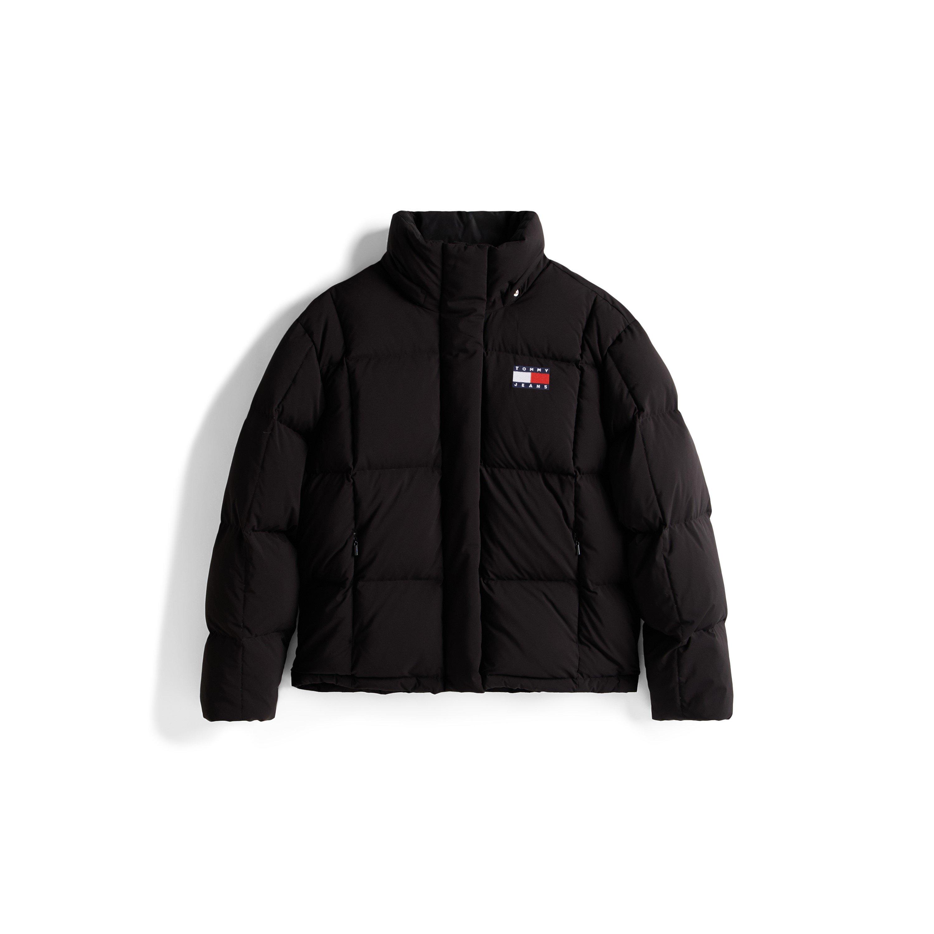Black - Tommy Jeans - Women's Alaska Water Resistant Long Sleeve Short Puffer Jacket - 1