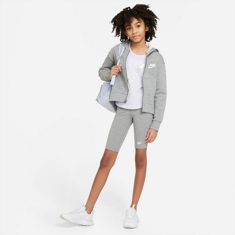 Charbon Chiné - Nike - Sportswear Full-Zip Hoodie Junior Girls - 8