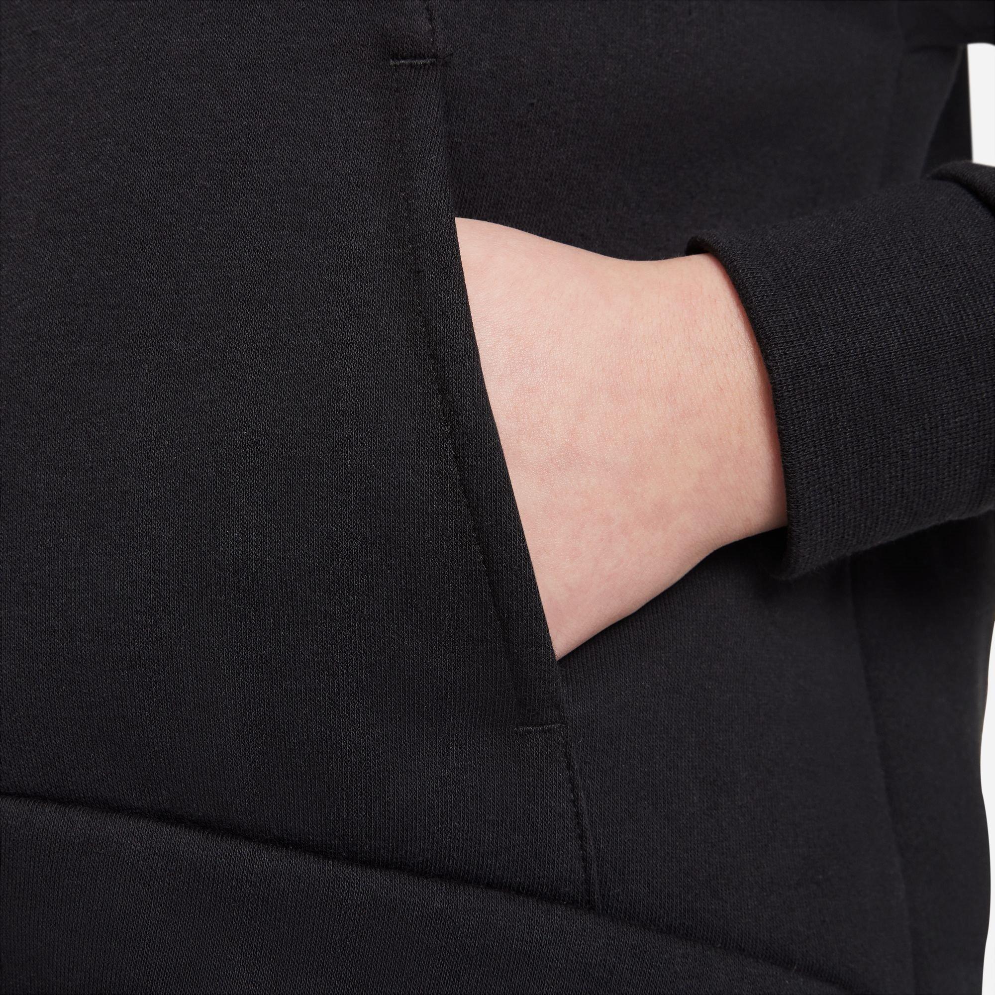 Noir/Blanc - Nike - Sportswear Full-Zip Hoodie Junior Girls - 6