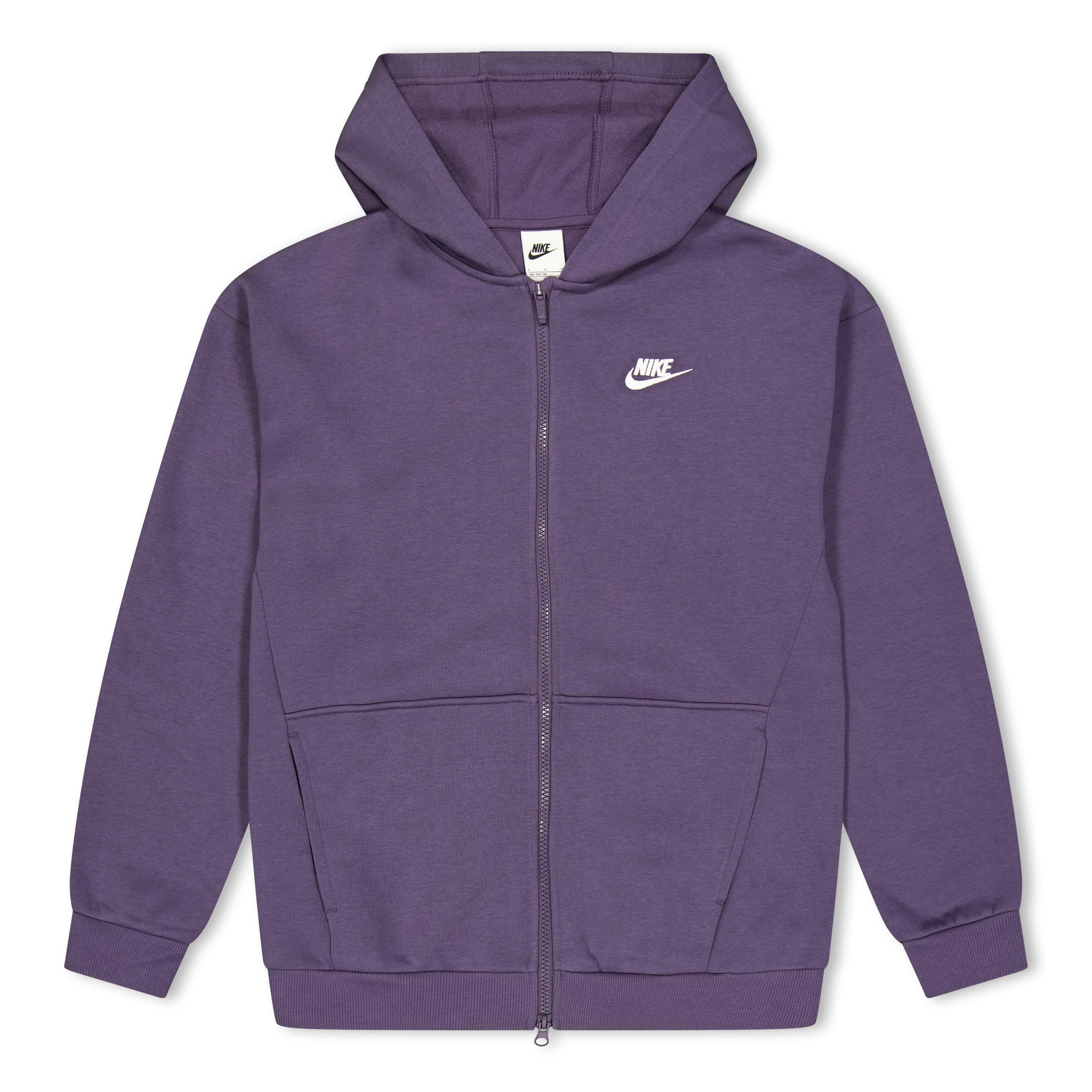 Nike Girls Sportswear Full-Zip Hoodie Junior - Dark Raisin - 13 Yrs