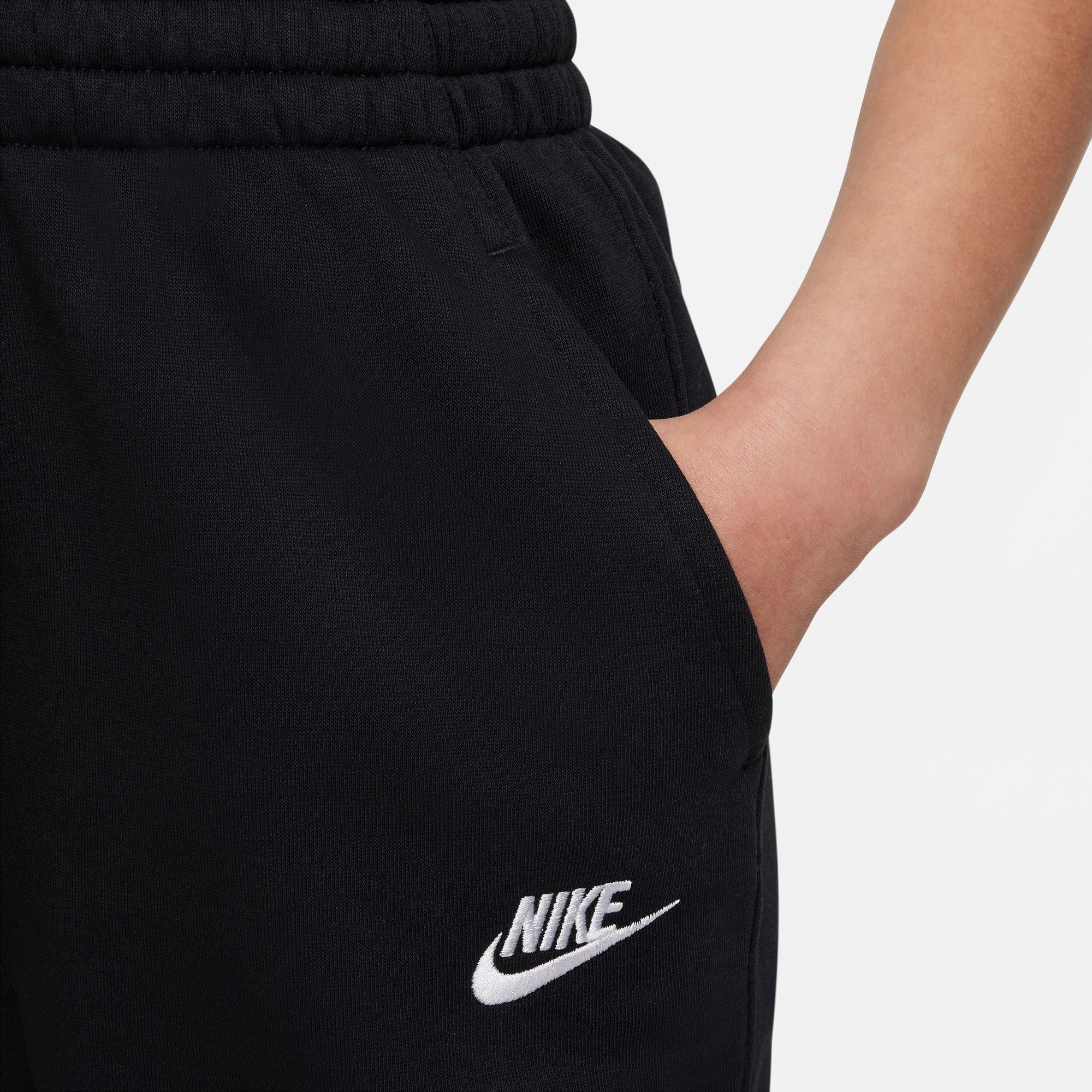 Schwarz/Weiß - Nike - Girls Fundamentals Fleece Jogging Bottoms - 6