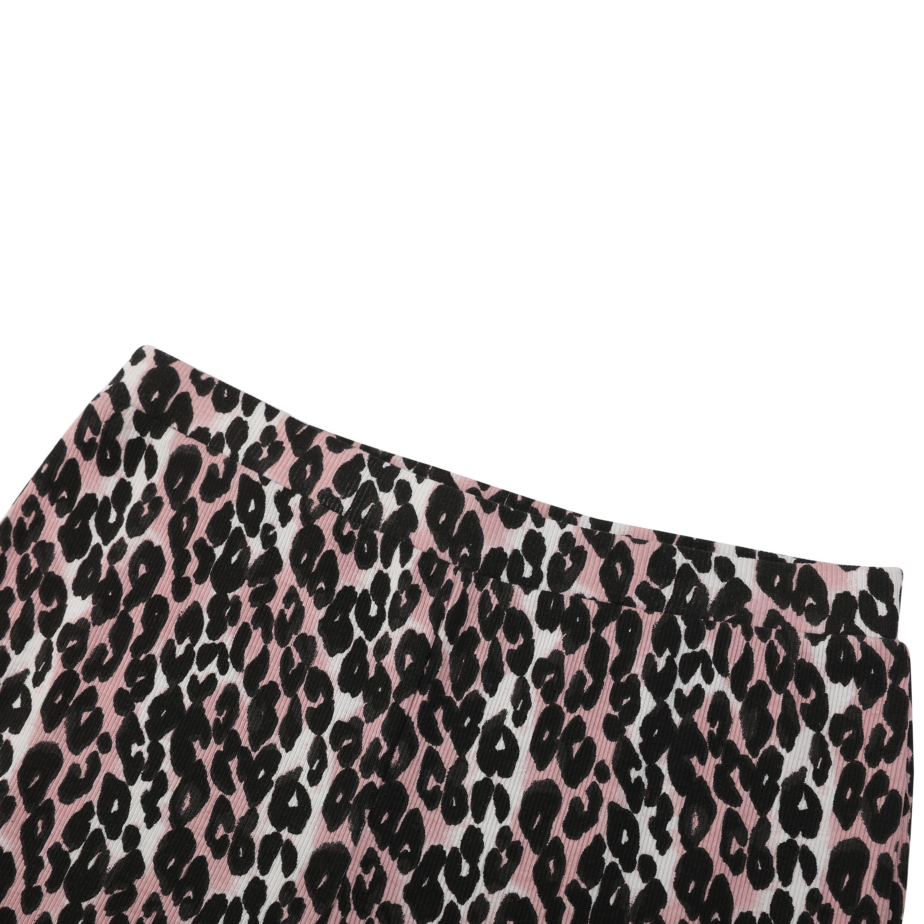 Meerkleurig - Be You - Older Girl T-shirt and Rib Flare Trouser - 8