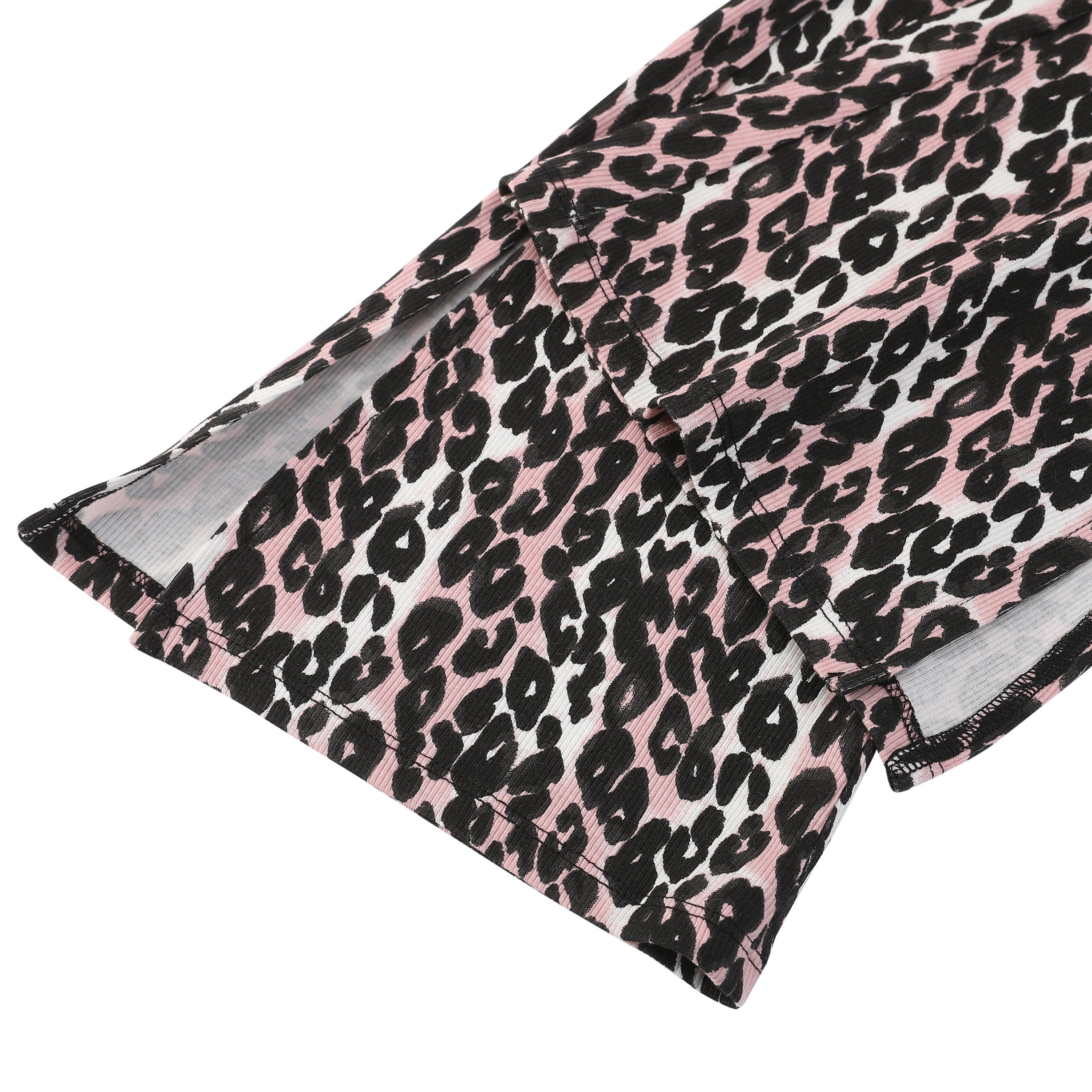 Meerkleurig - Be You - Older Girl T-shirt and Rib Flare Trouser - 9