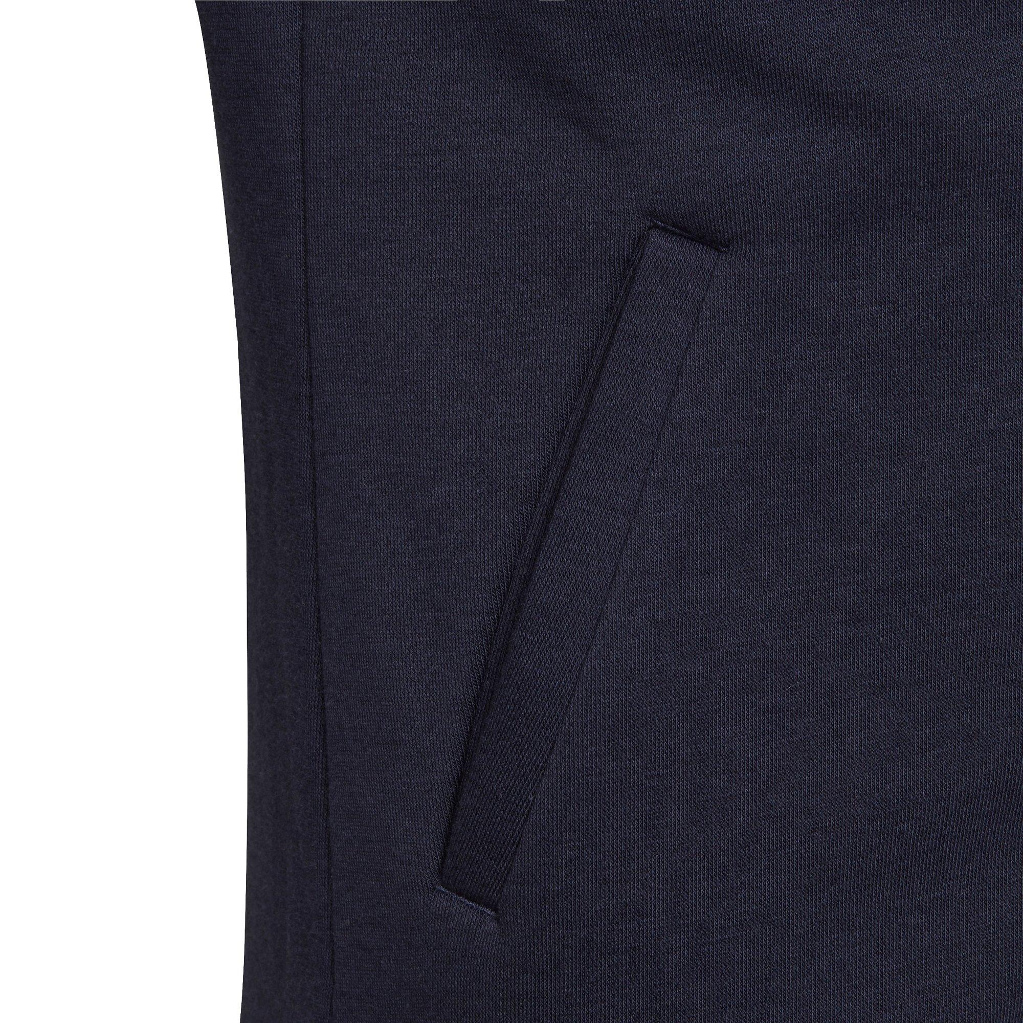 Navy/White - adidas - Essentials Girls 3-Stripes Zip Track Top Hoodie - 5