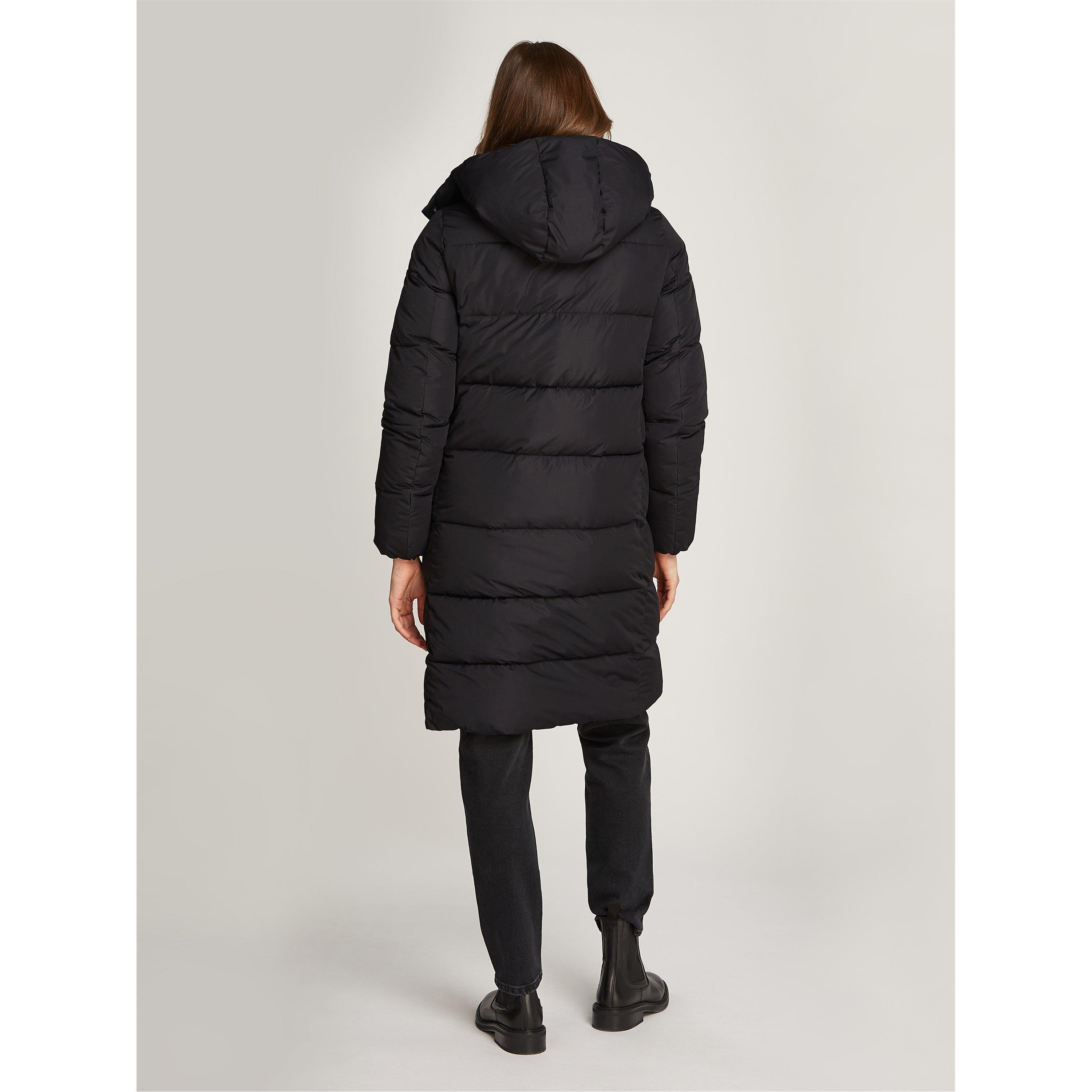 Ck Nero - Calvin Klein Jeans - Women's Detachable Hood Long Sleeve Long Puffer Jacket - 2