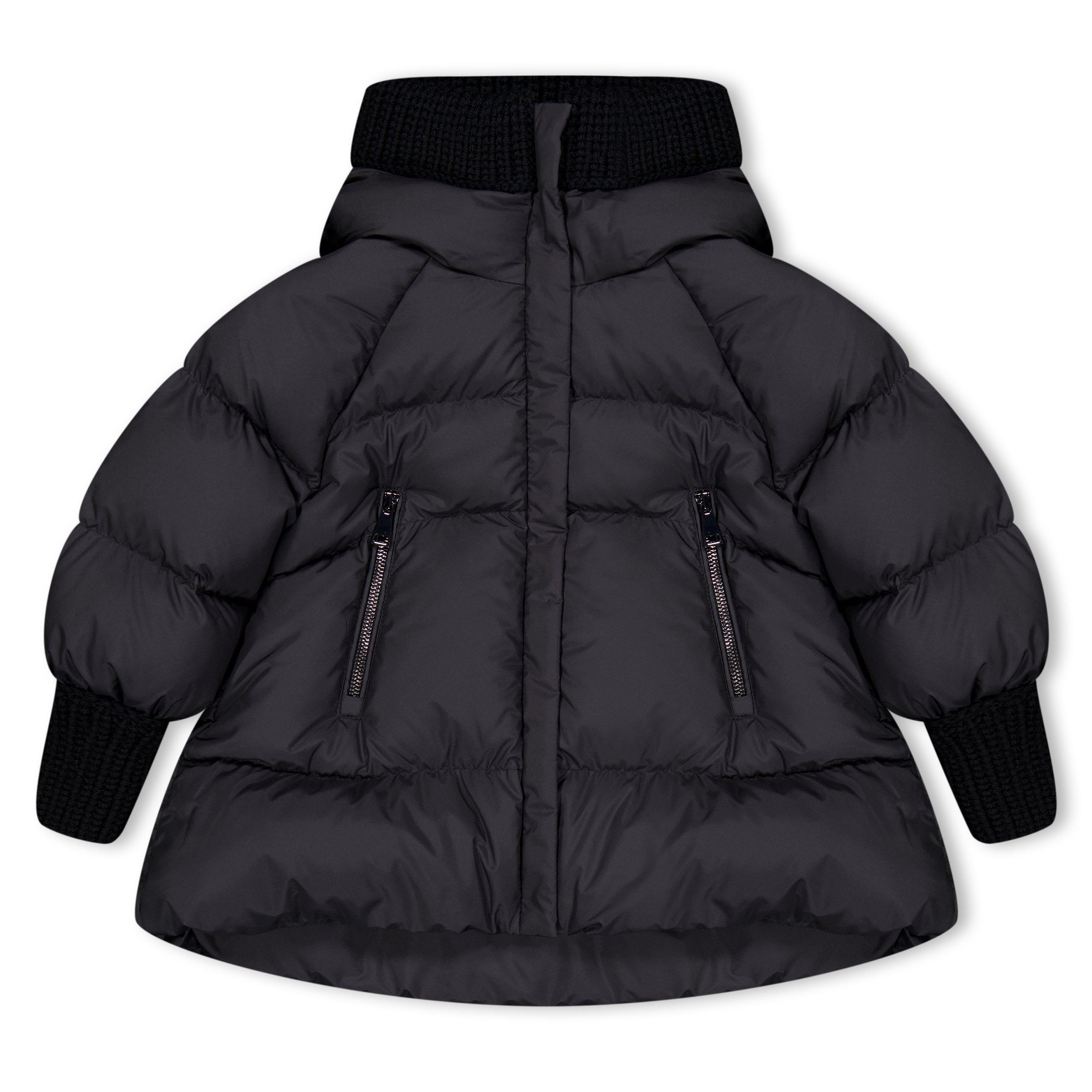 Moncler Kids' Ronda Hooded Down Short Puffer Jacket - Black 999 - Size 4Y