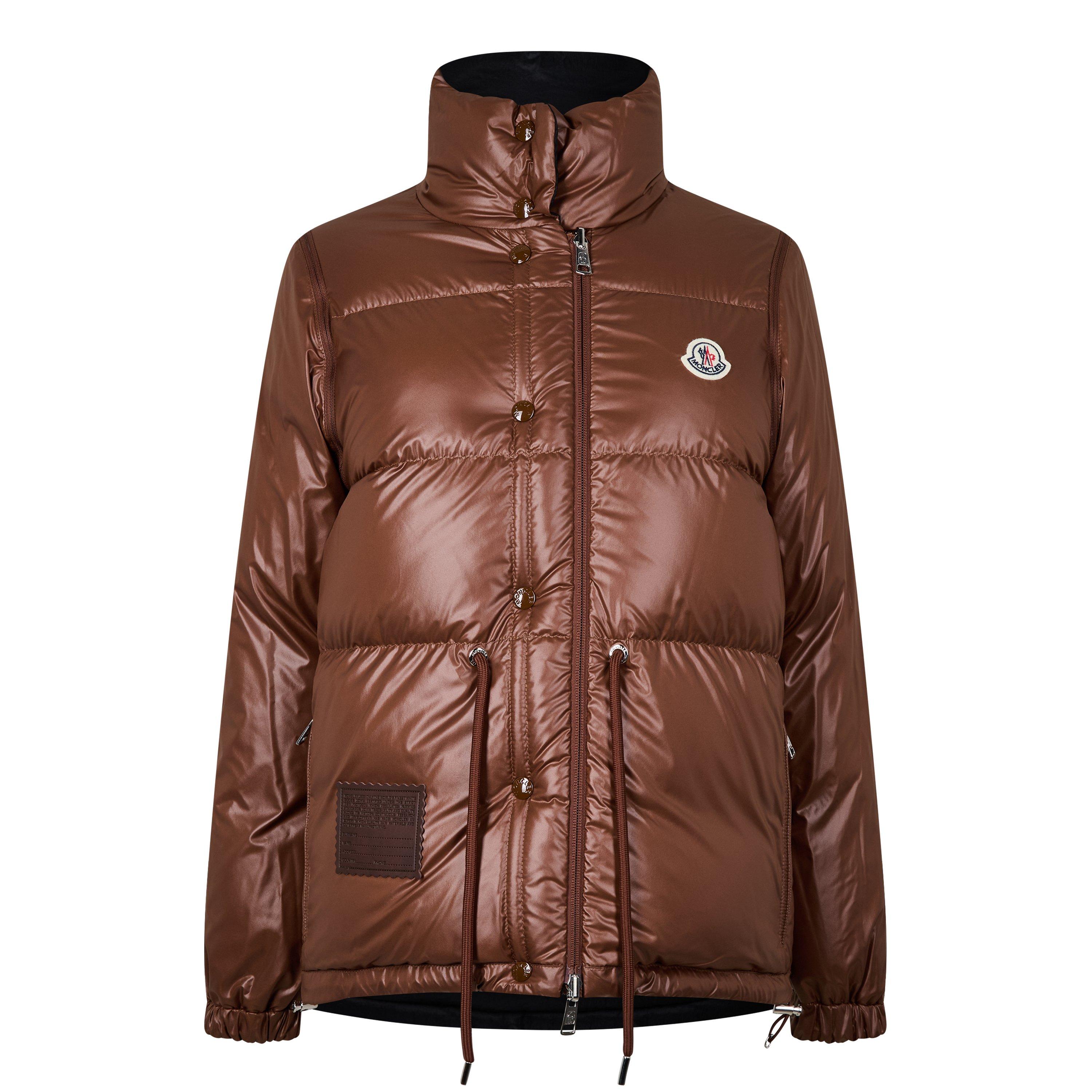Black 999 - Moncler - Women's Verone Reversible Down Short Puffer Jacket - 8