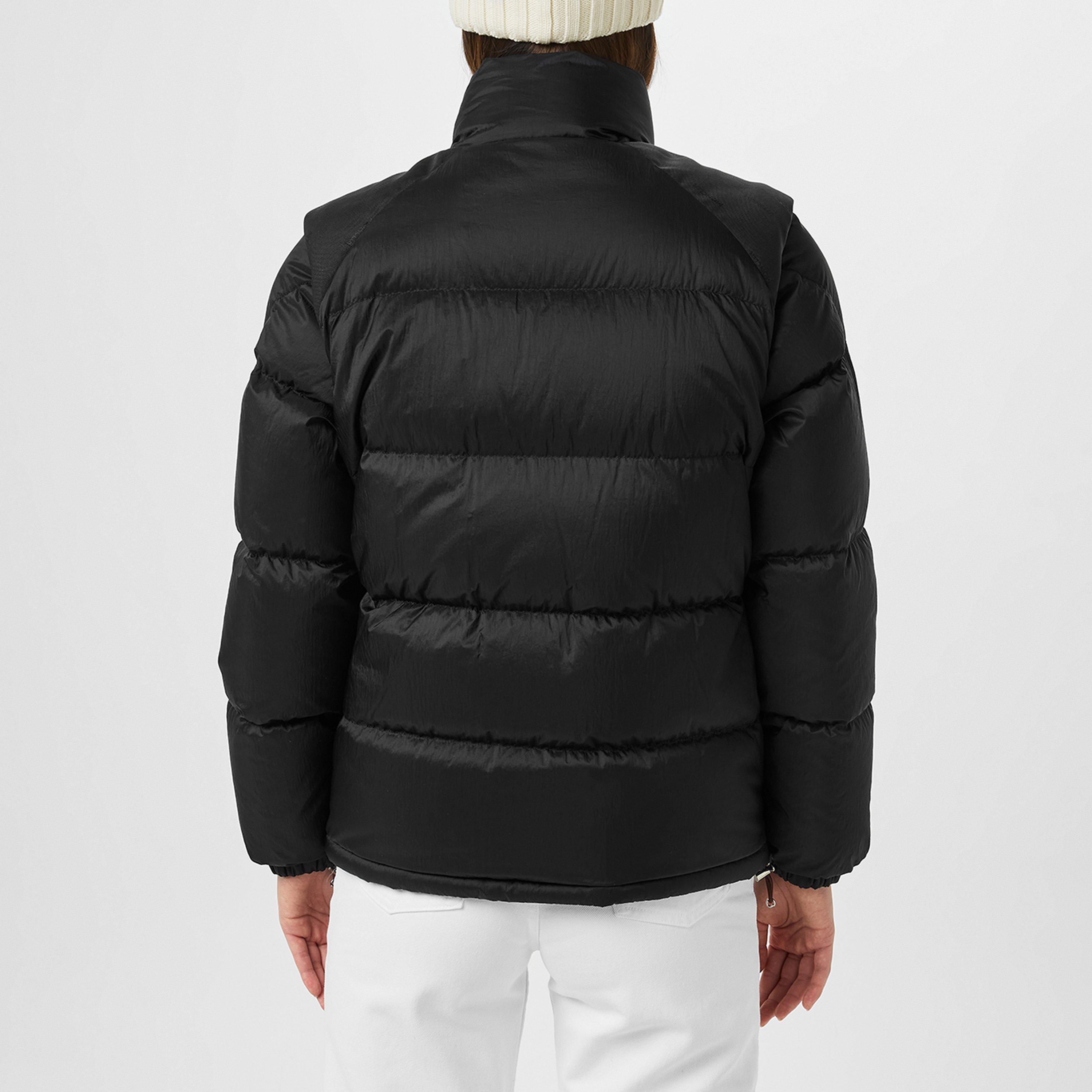 Black 999 - Moncler - Women's Verone Reversible Down Short Puffer Jacket - 3