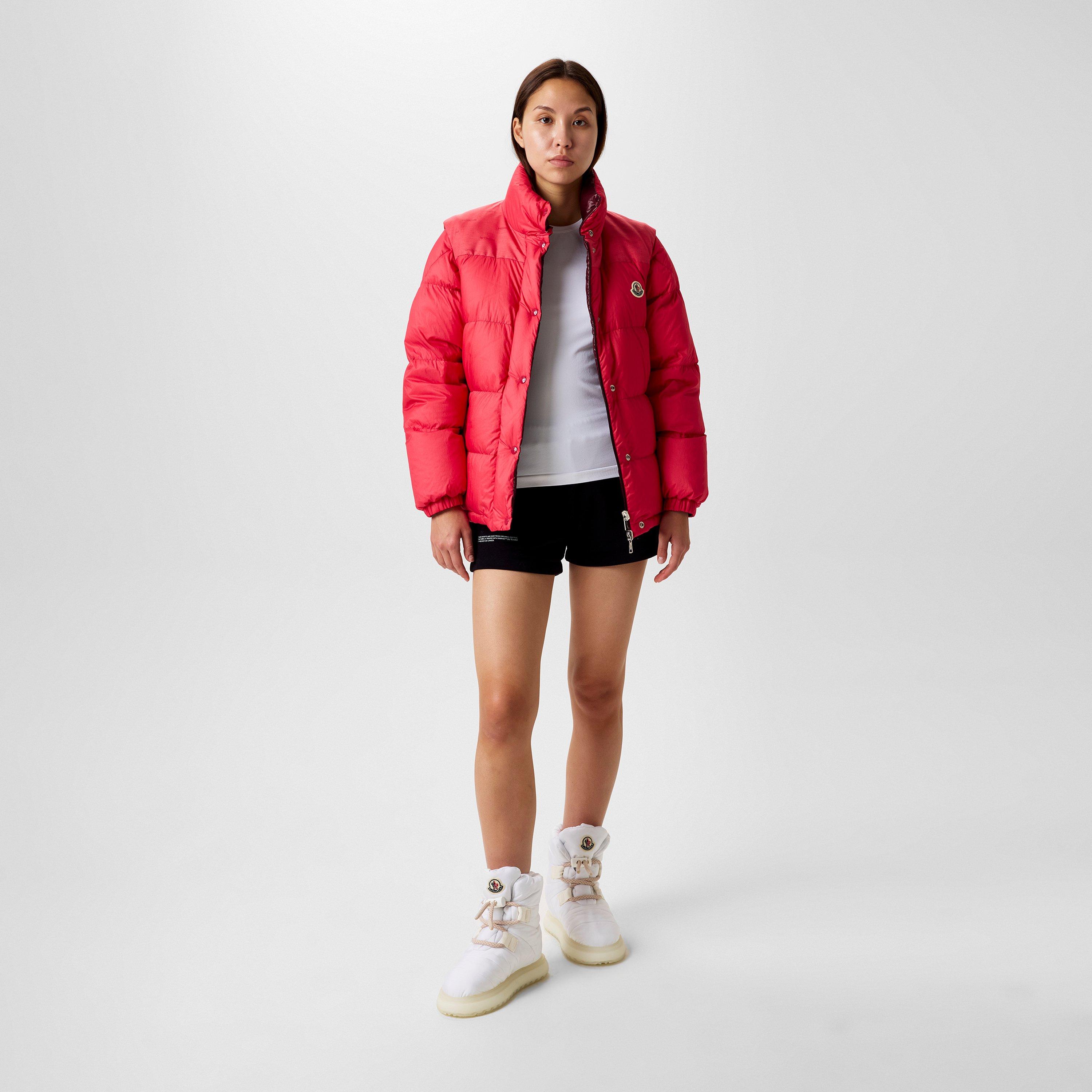 Pink 557 - Moncler - Women's Verone Reversible Down Short Puffer Jacket - 4